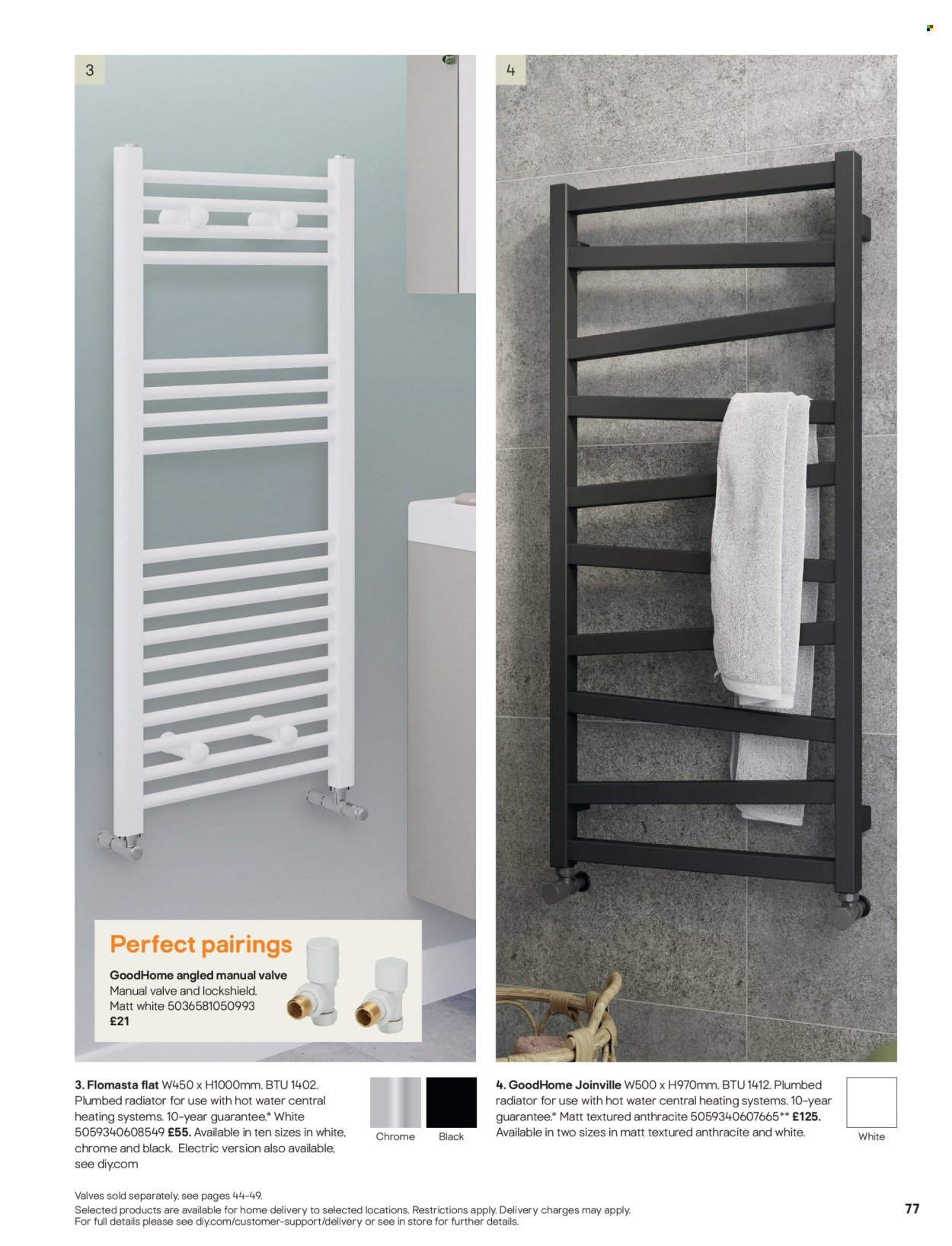 B&Q offer - Radiator & towel warmer collections (2025-07-15) | 77