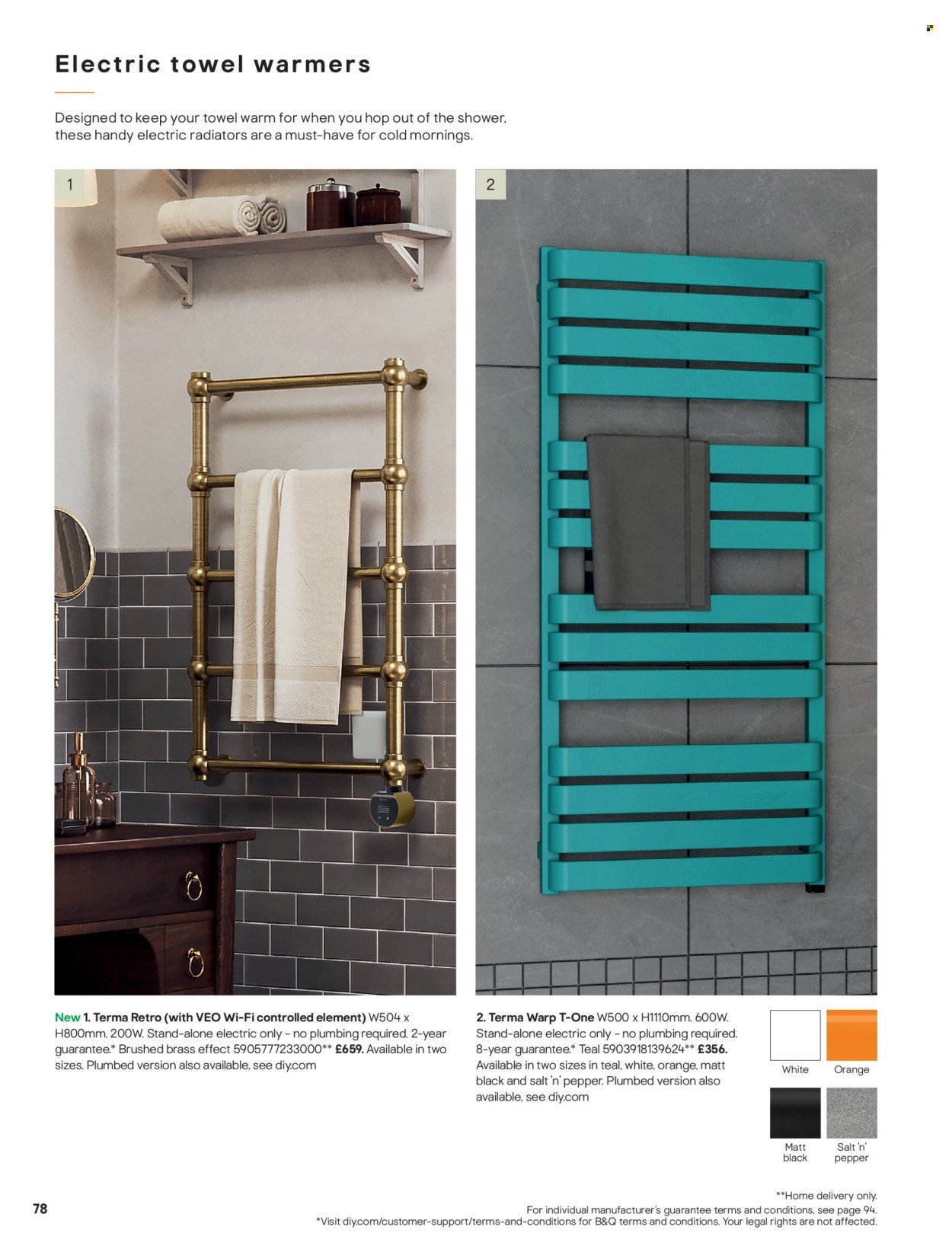B&Q offer - Radiator & towel warmer collections (2025-07-15) | 78
