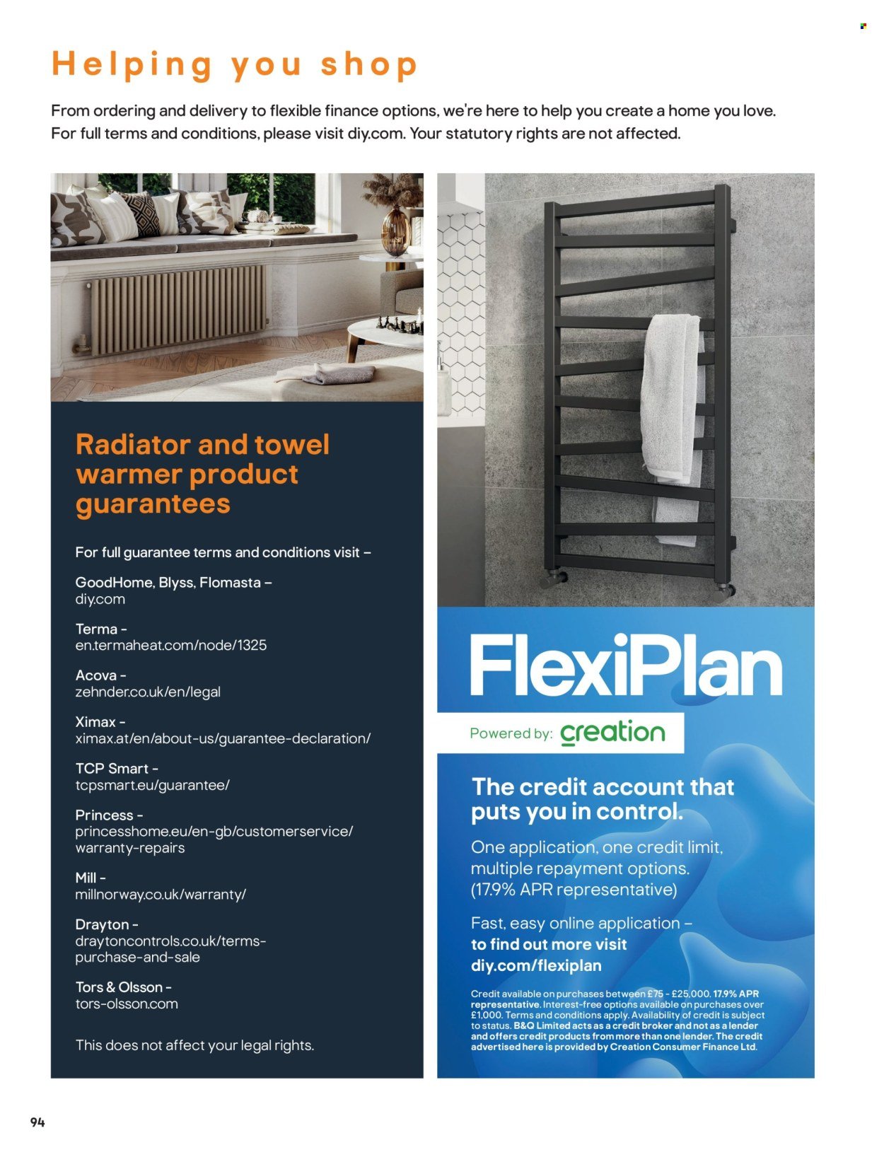 B&Q offer - Radiator & towel warmer collections (2025-07-15) | 94