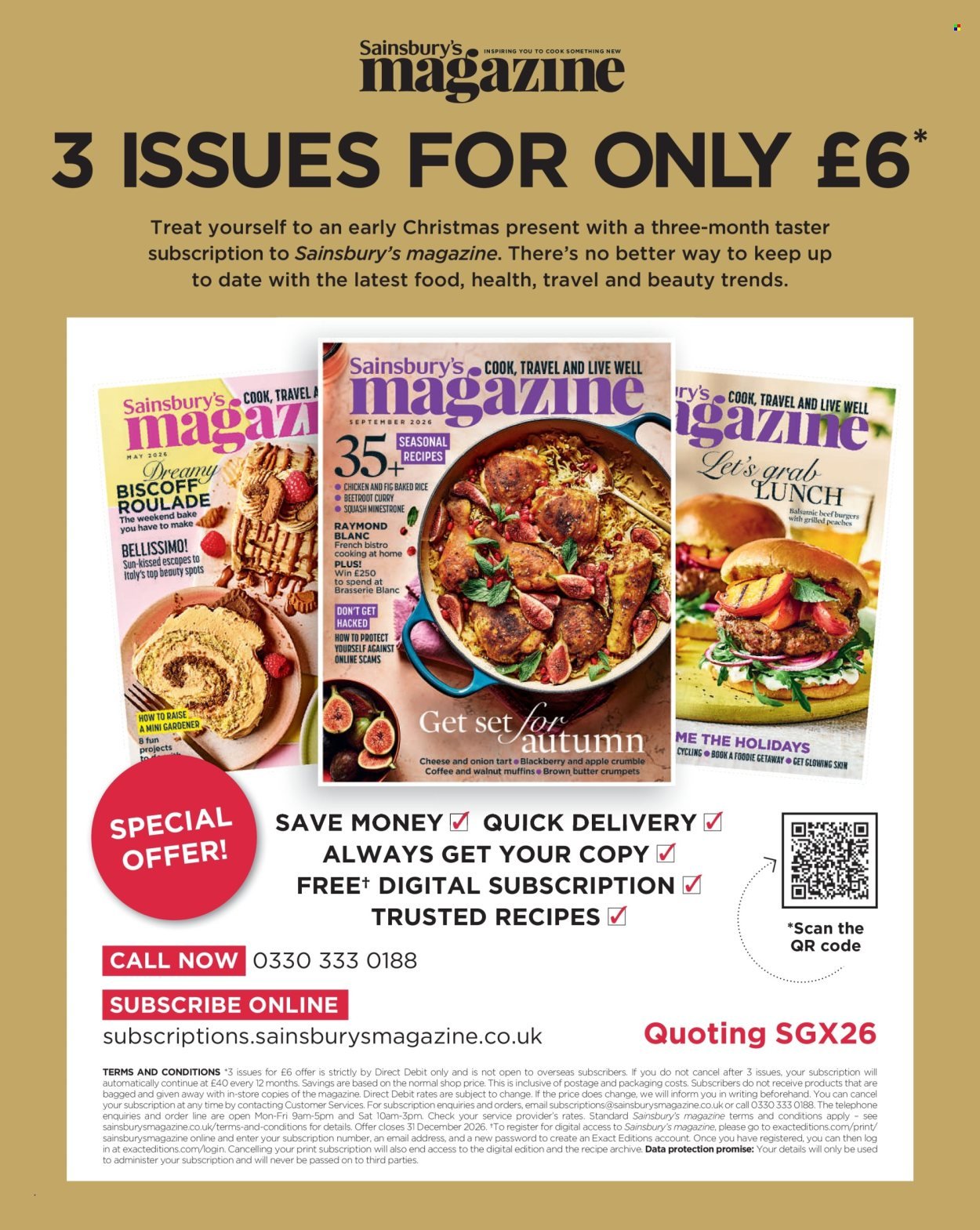 SAINSBURY'S offer - Get a head Christmas