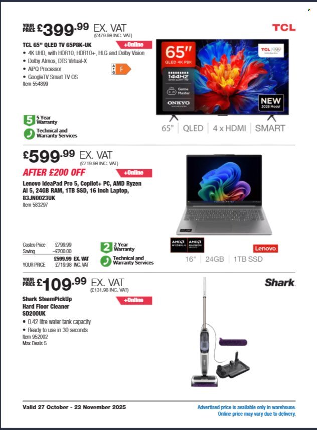 COSTCO offer - From 27 Oct 2025 (2025-10-27 - 2025-11-23) | 2