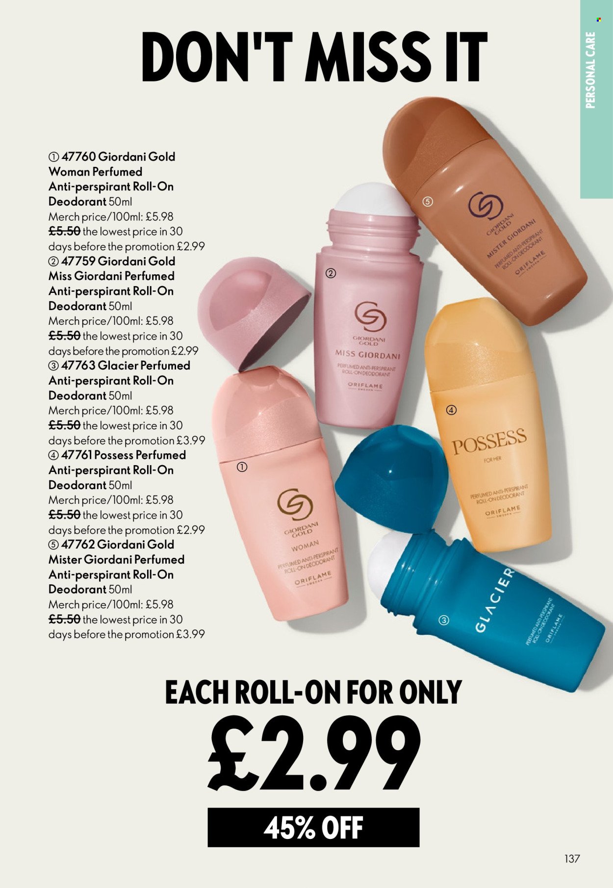 ORIFLAME offer - eCatalogue 05 (2026-03-25 - 2026-04-14) | 137