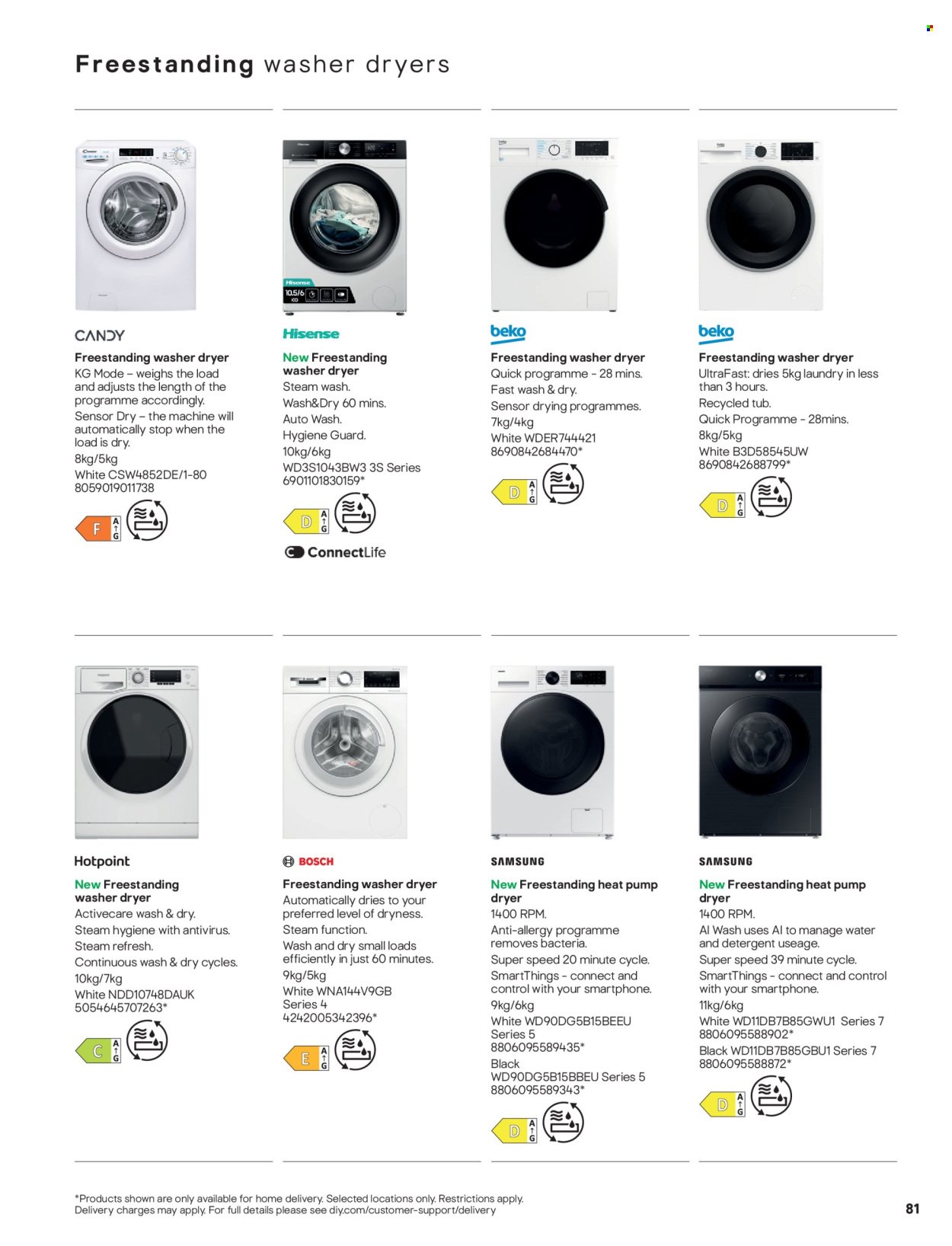 B&Q offer - Appliances