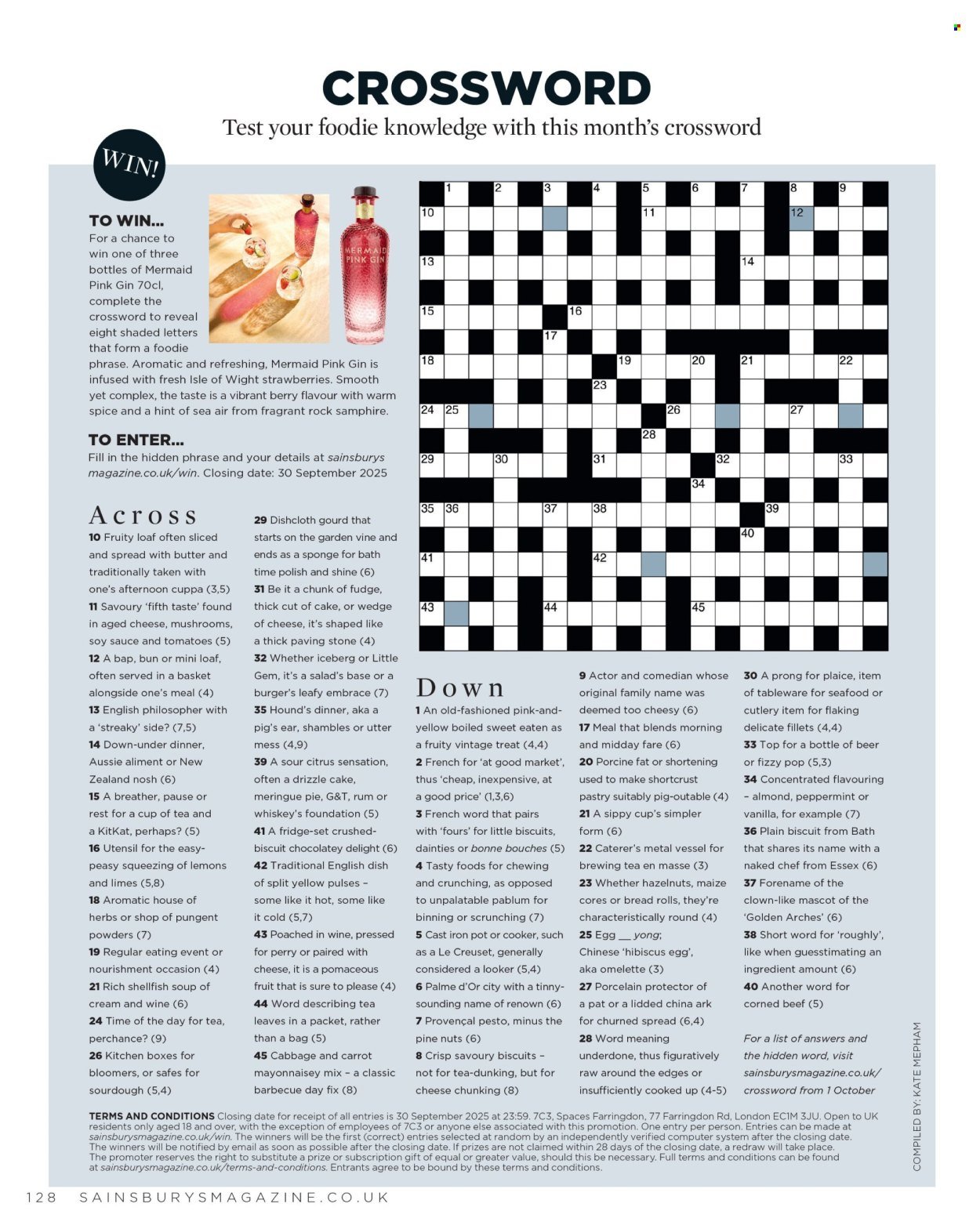 SAINSBURY'S offer - Magazine - August (2025-08-01 - 2025-08-31) | 128