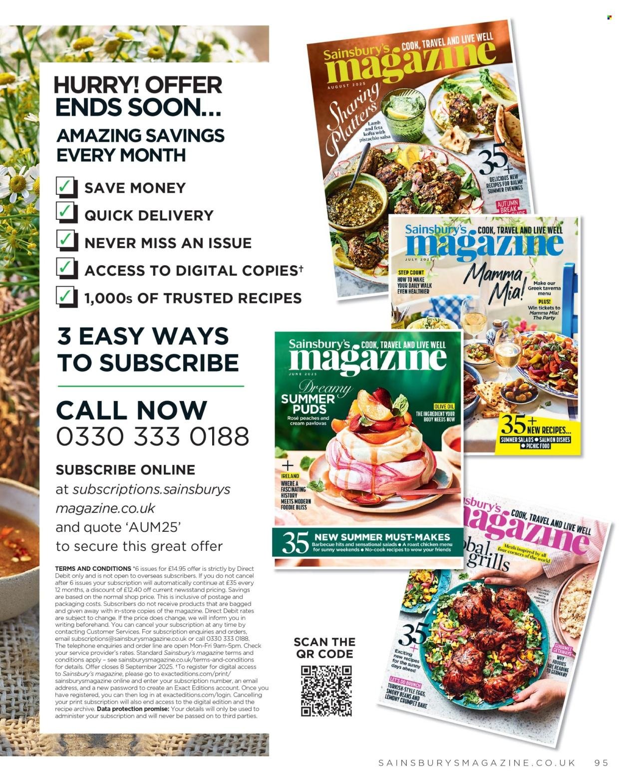 SAINSBURY'S offer - Magazine - August (2025-08-01 - 2025-08-31) | 95