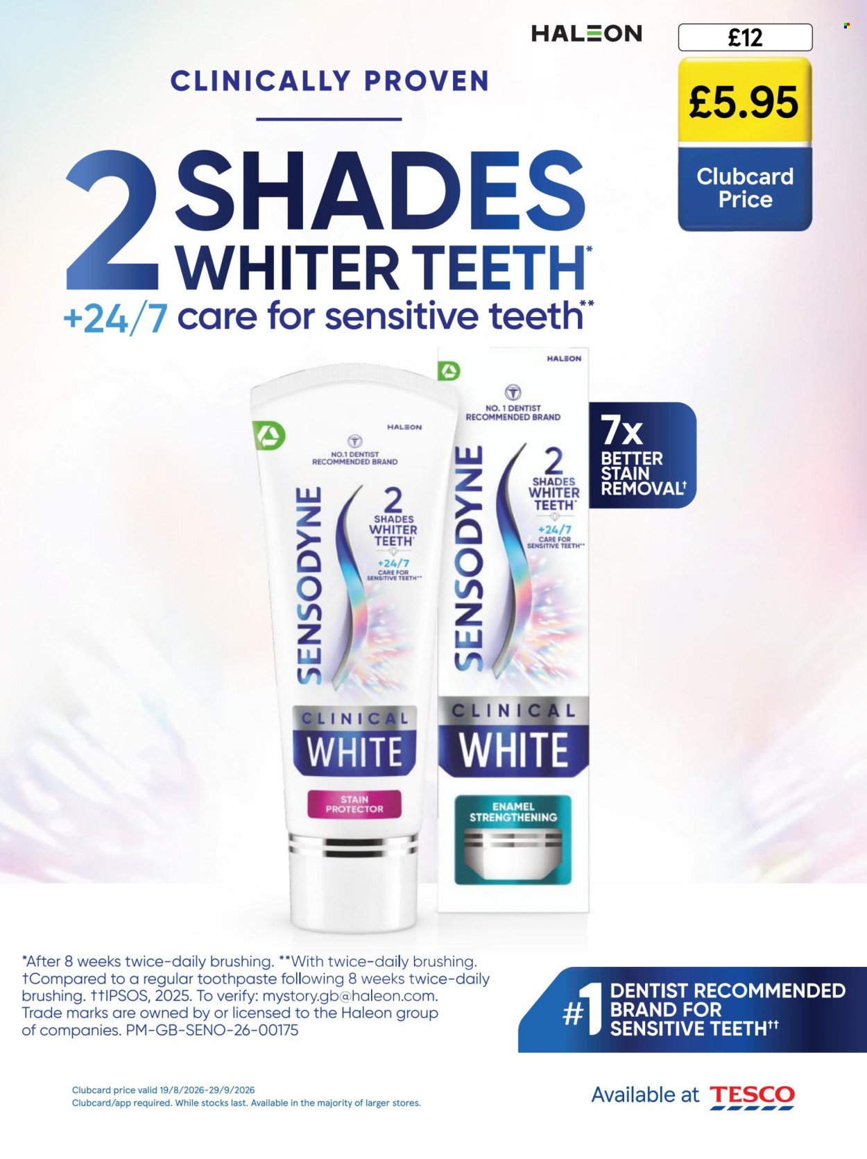 TESCO offer - From 1 Sept 2026