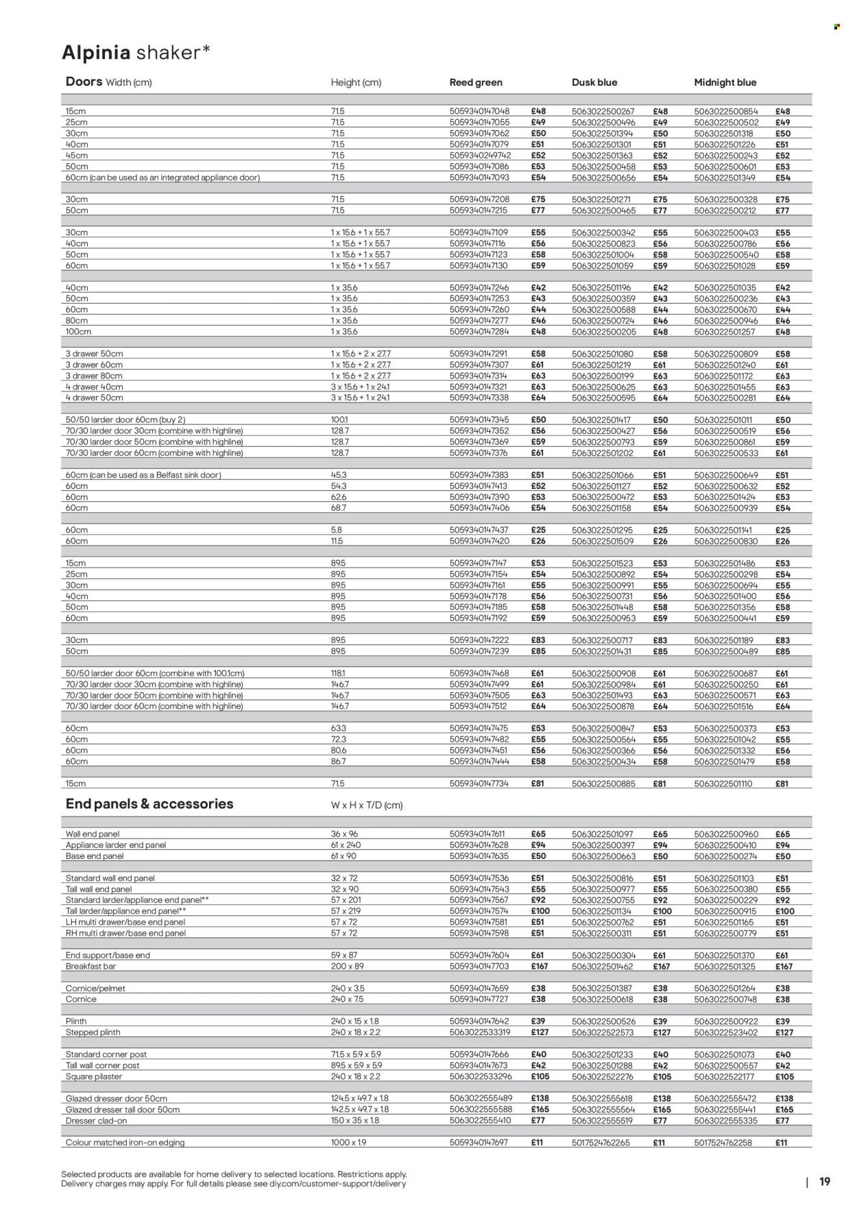 B&Q offer - Kitchens product & cabinetry price list (2025-10-31) | 19