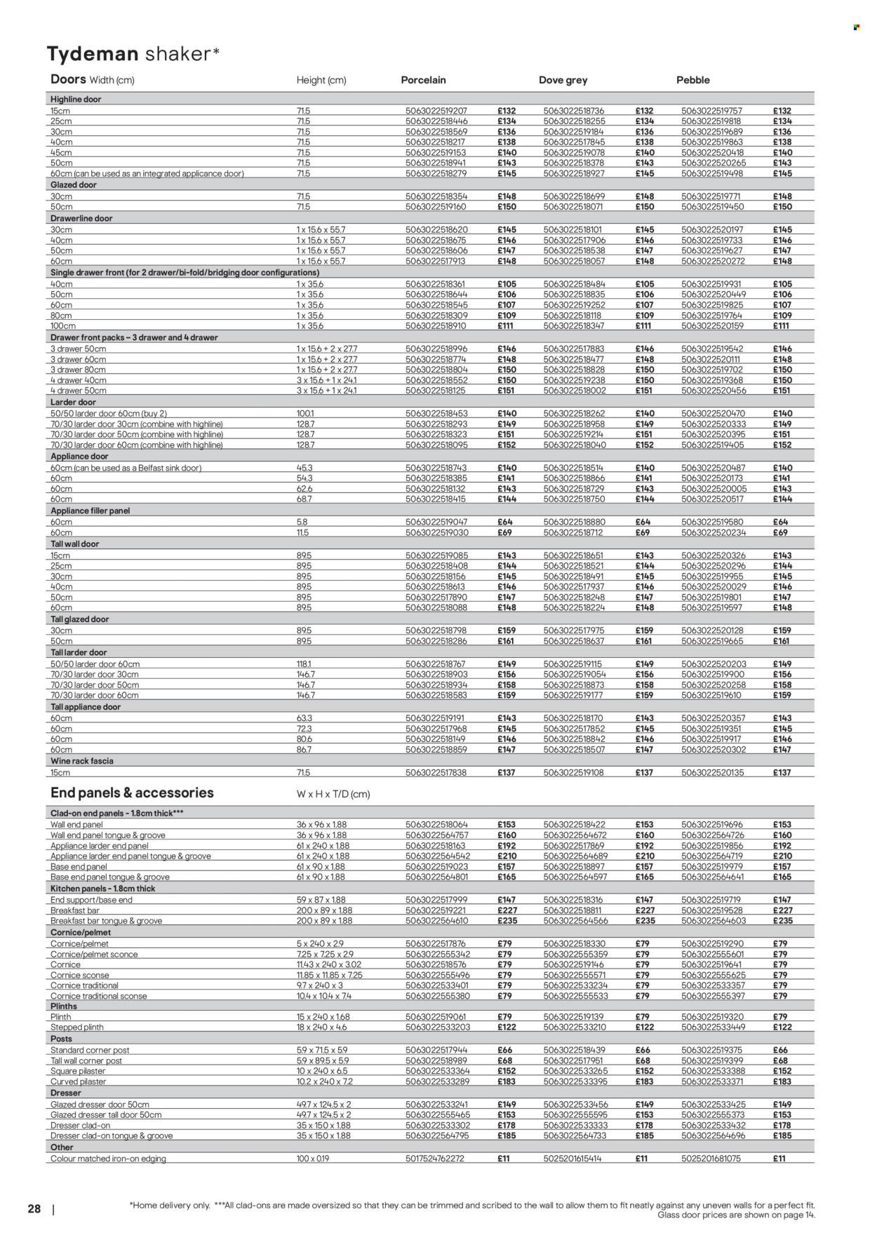 B&Q offer - Kitchens product & cabinetry price list (2025-10-31) | 28