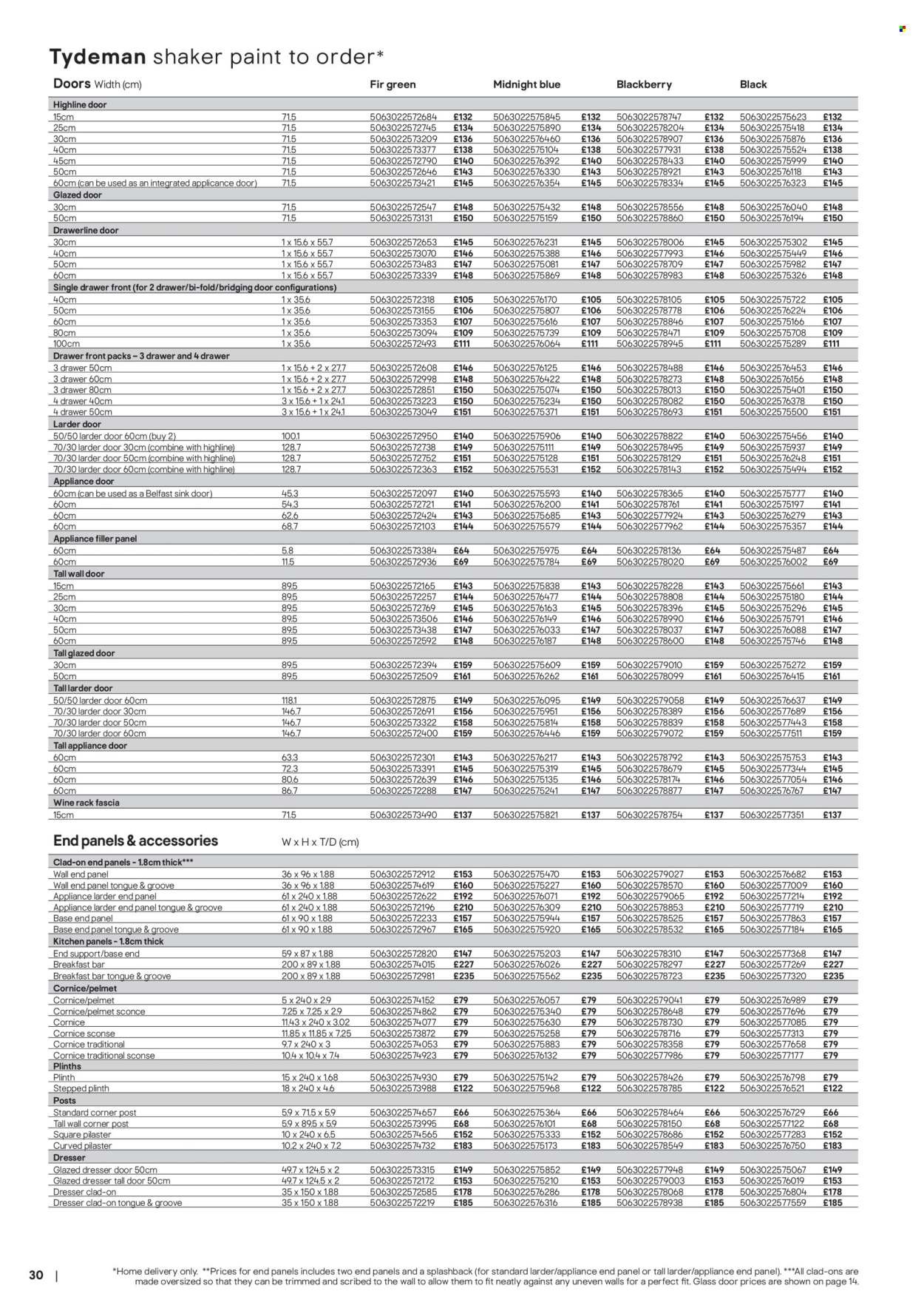 B&Q offer - Kitchens product & cabinetry price list (2025-10-31) | 30