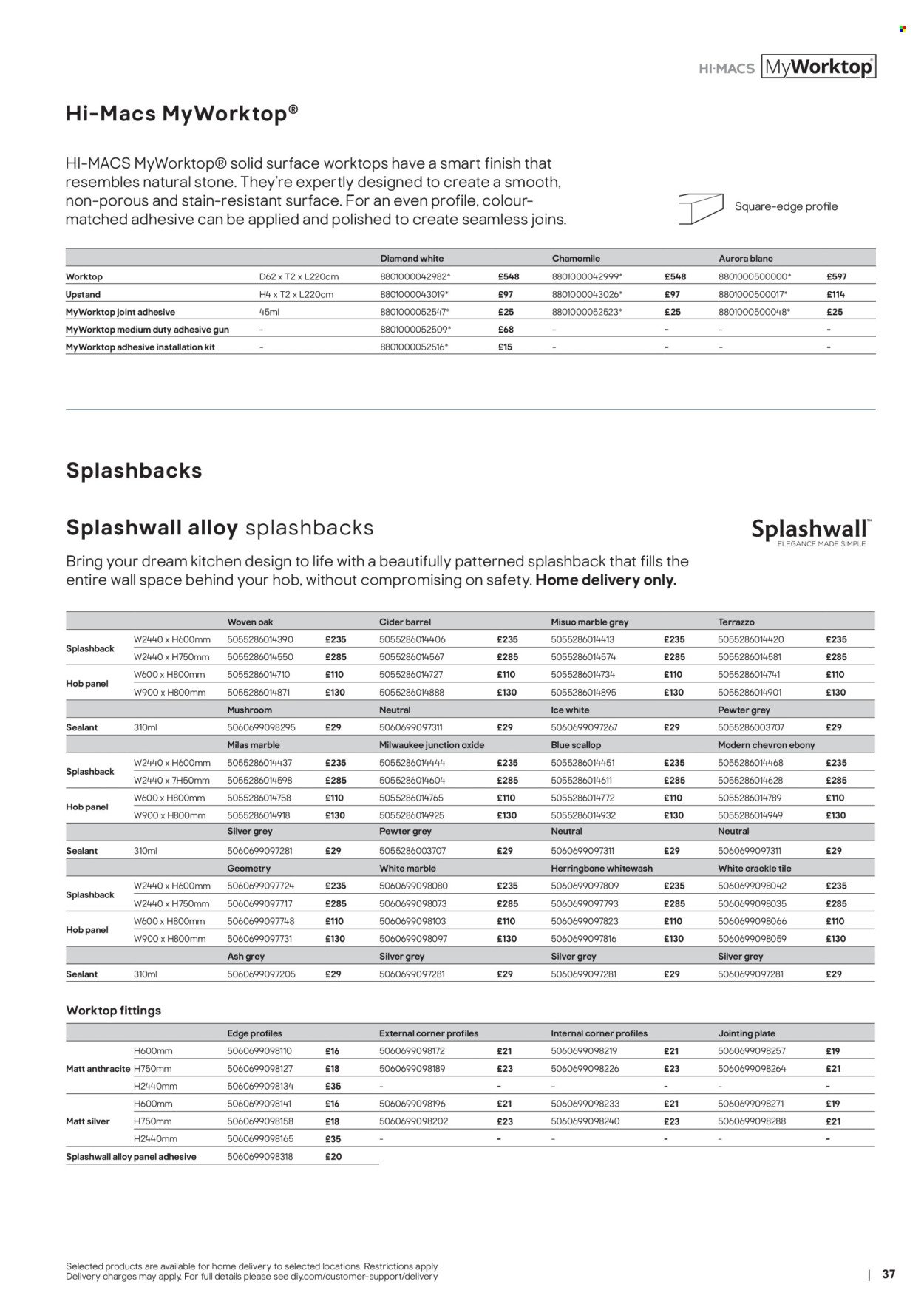 B&Q offer - Kitchens product & cabinetry price list (2025-10-31) | 37