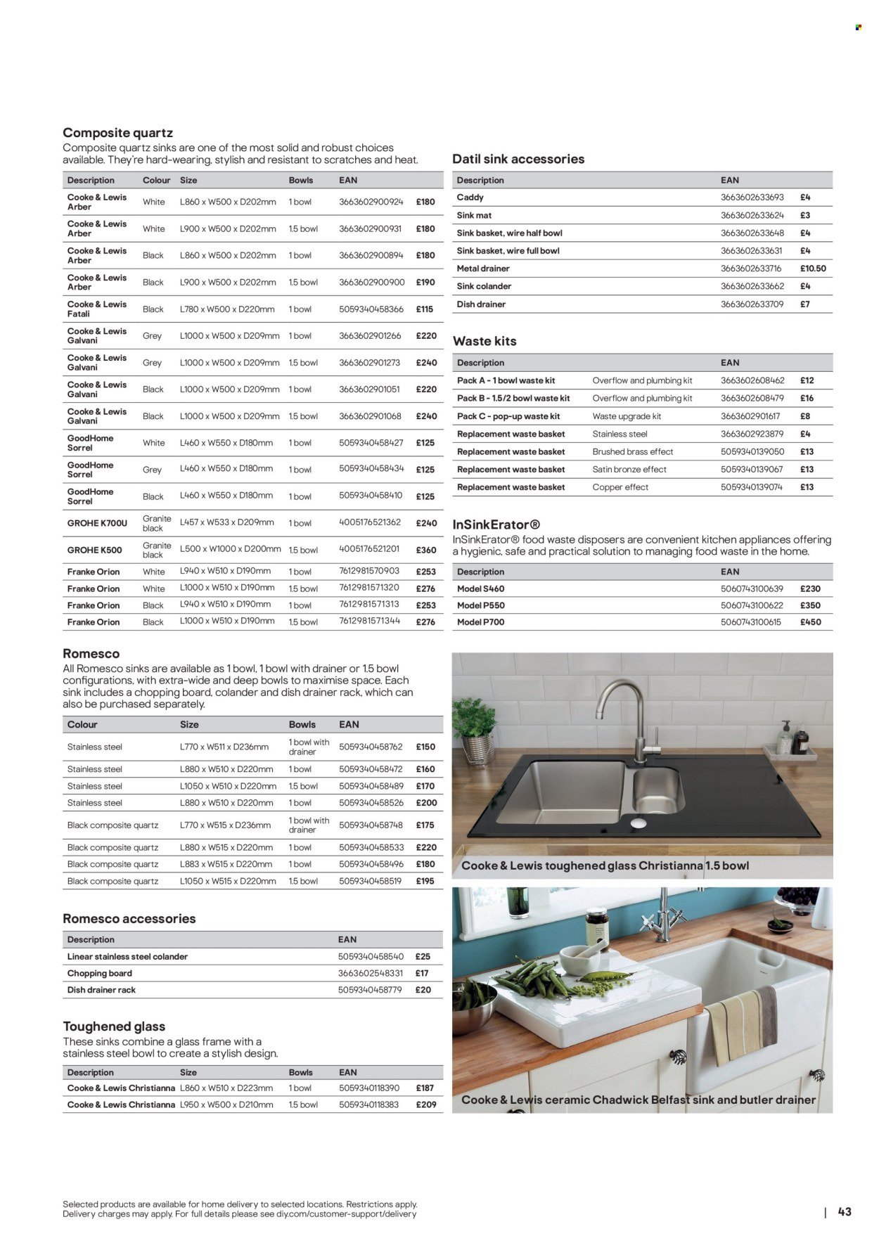 B&Q offer - Kitchens product & cabinetry price list (2025-10-31) | 43