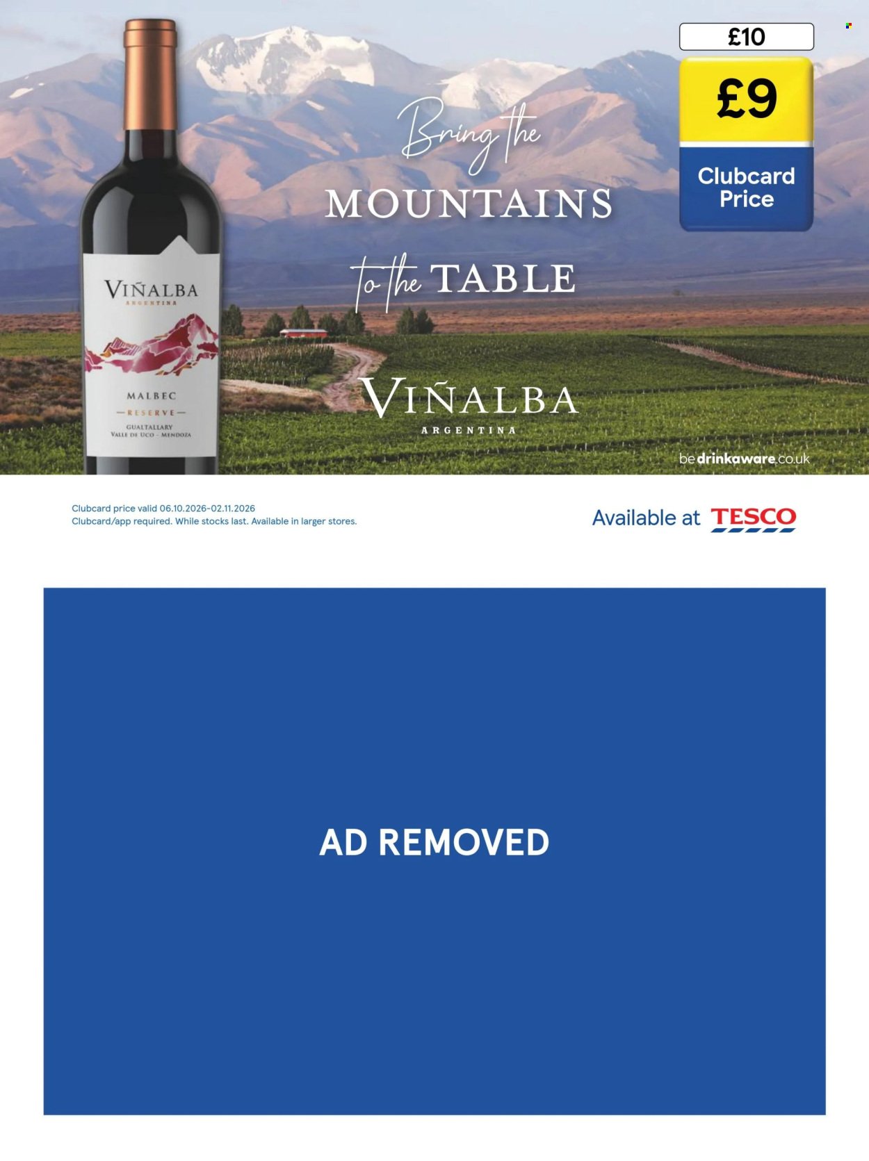 TESCO offer - From 1 Oct 2026
