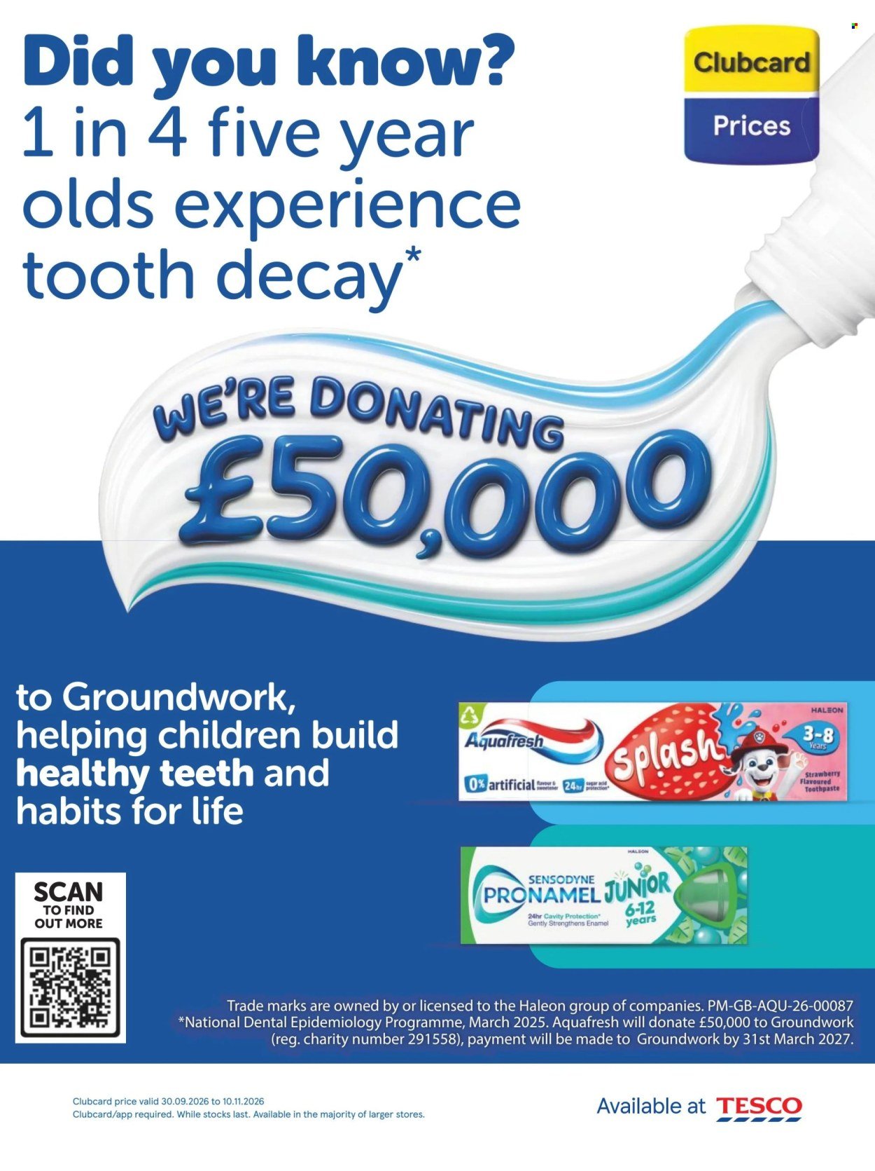 TESCO offer - From 1 Oct 2026