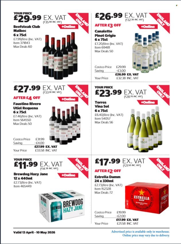 COSTCO offer - From 13 Apr 2026 (2026-04-13 - 2026-05-10) | 18