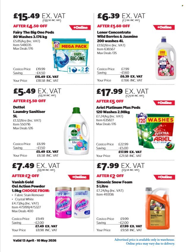 COSTCO offer - From 13 Apr 2026 (2026-04-13 - 2026-05-10) | 26