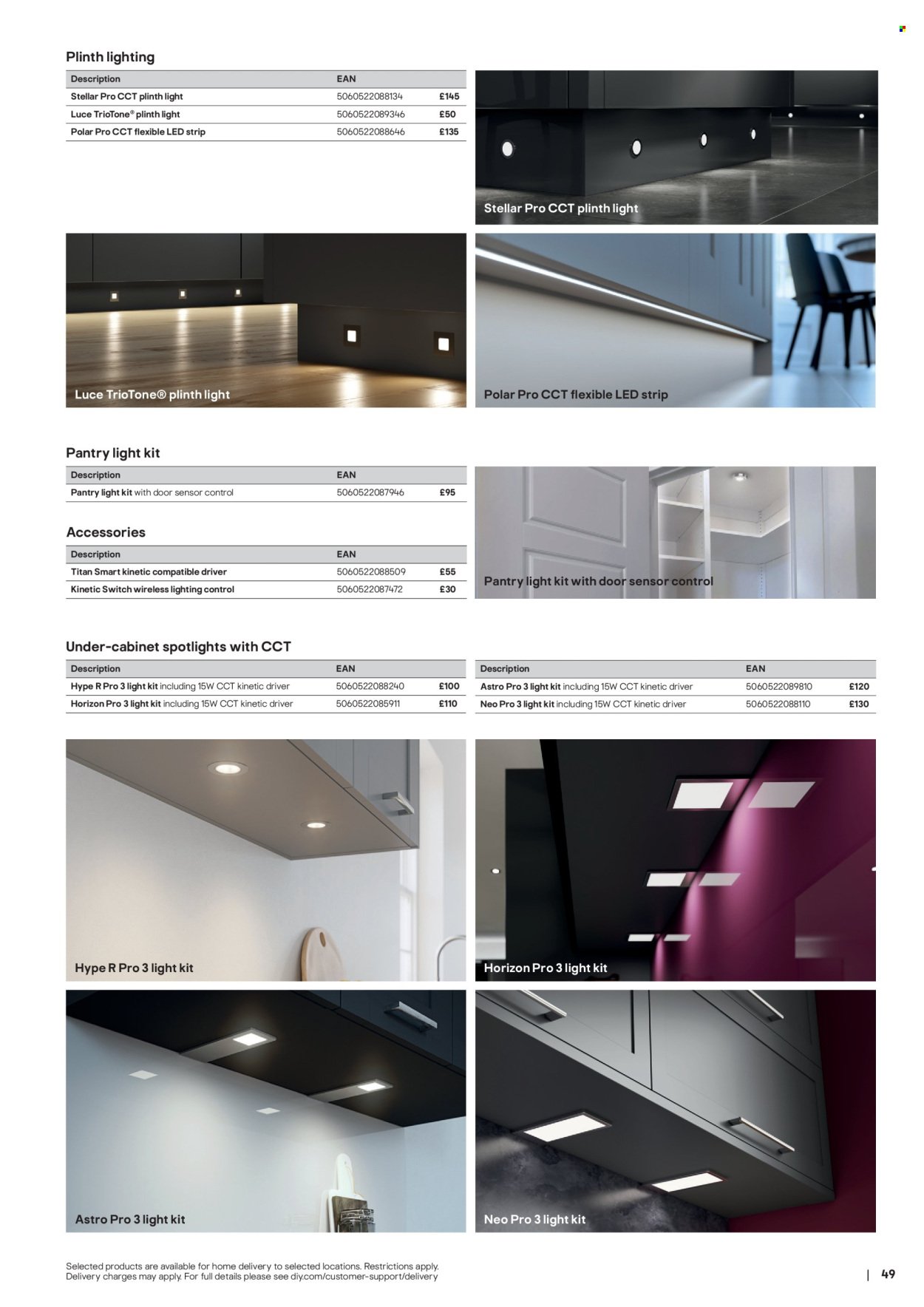 B&Q offer - Kitchens product & cabinetry price list