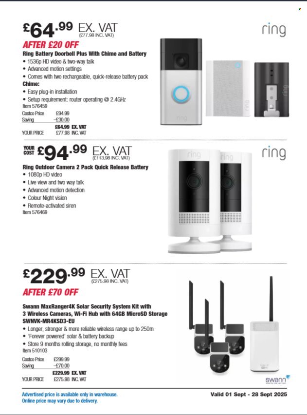 COSTCO offer - From 1 Sept 2025 (2025-09-01 - 2025-09-28) | 7