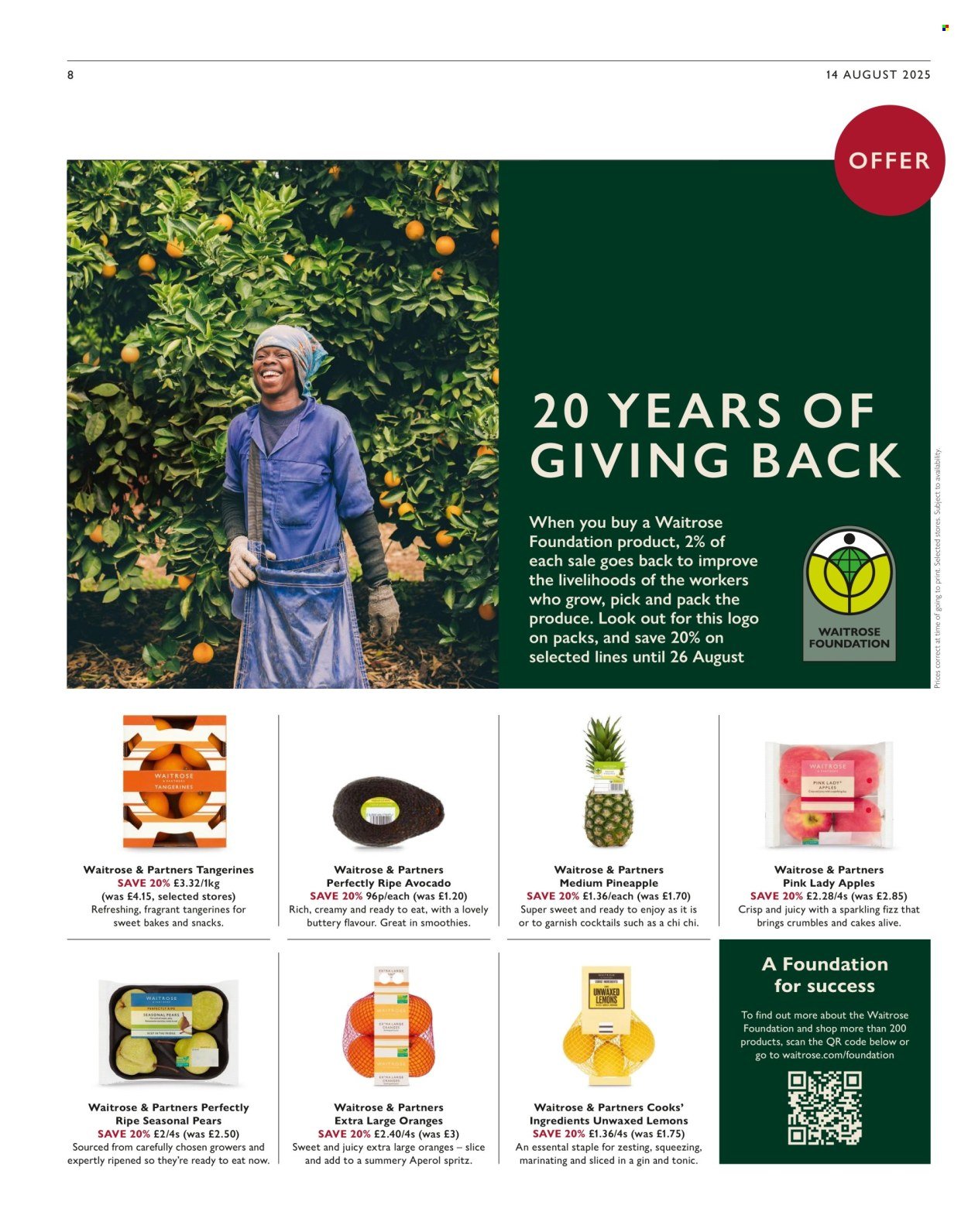 WAITROSE offer - Weekend (2025-08-16 - 2025-08-26) | 8