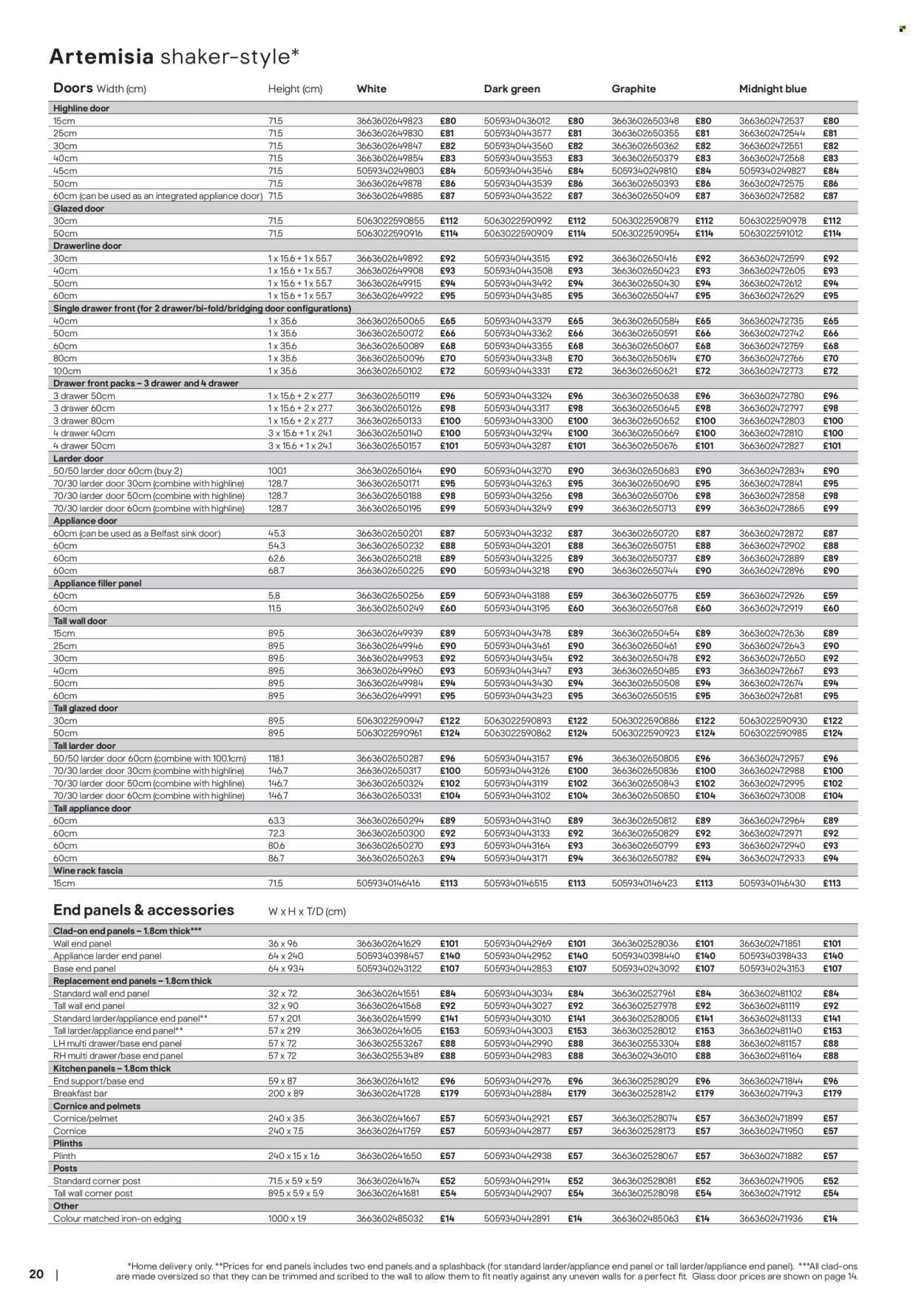 B&Q offer - Kitchens product & cabinetry price list (2026-02-03) | 20