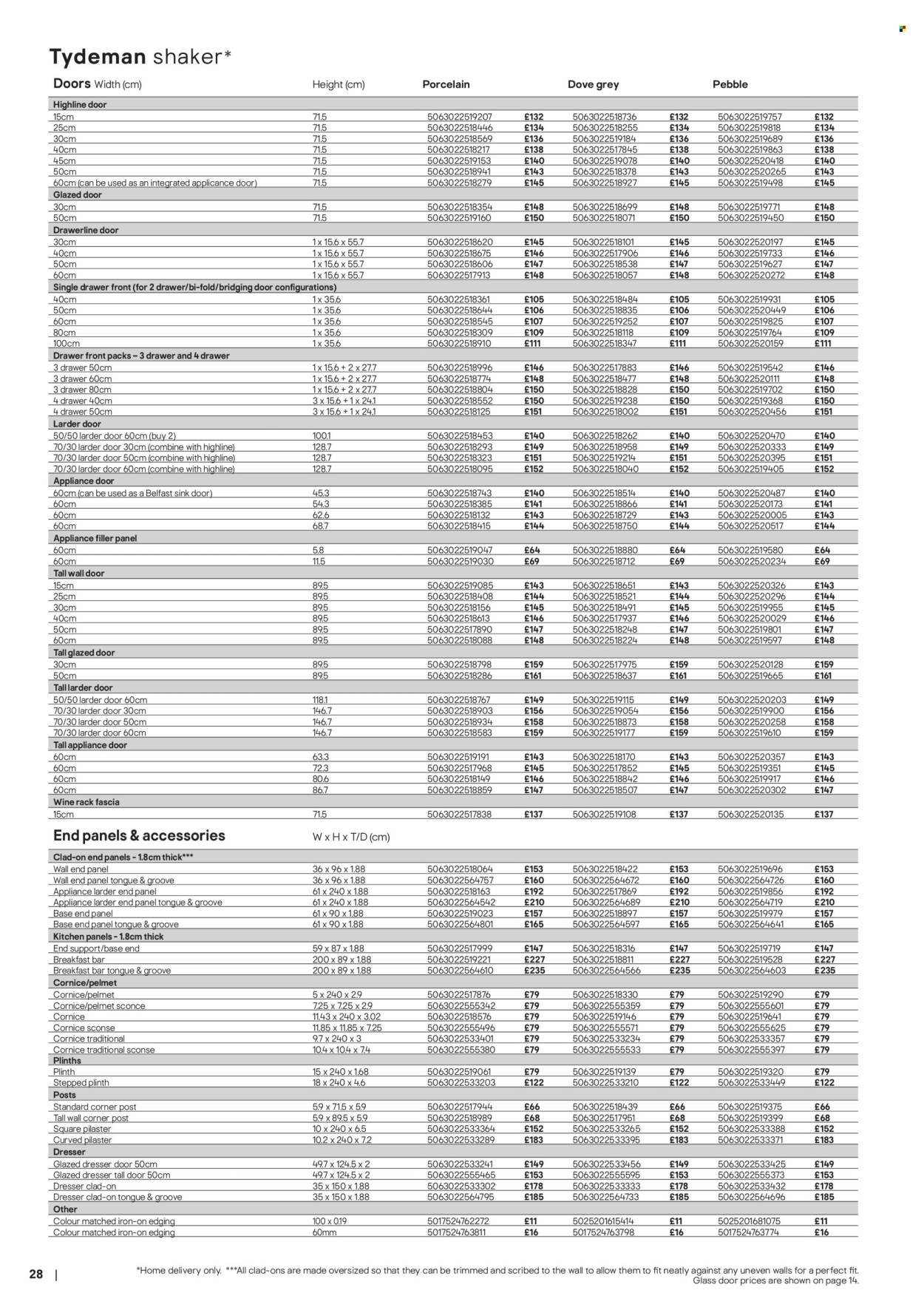 B&Q offer - Kitchens product & cabinetry price list (2026-02-03) | 28