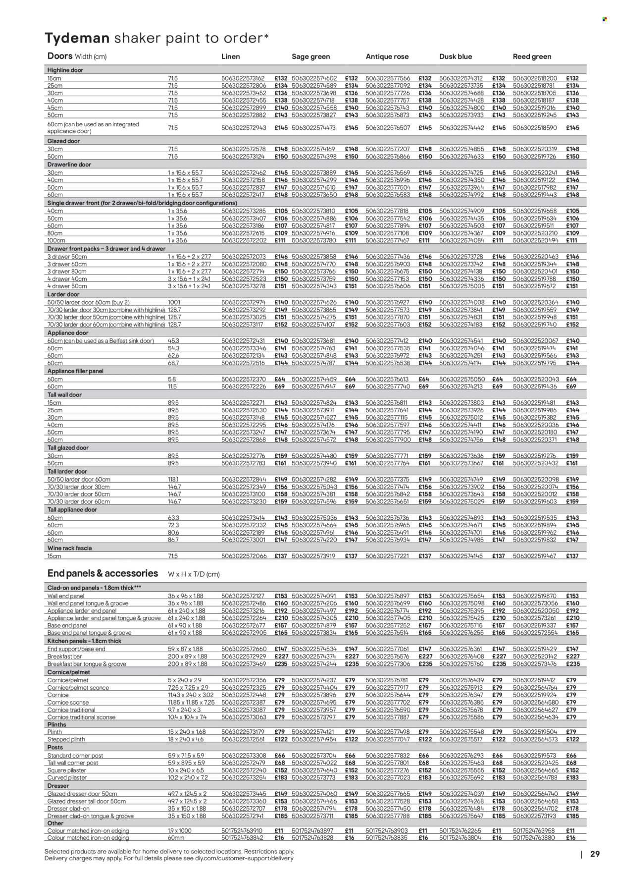 B&Q offer - Kitchens product & cabinetry price list (2026-02-03) | 29