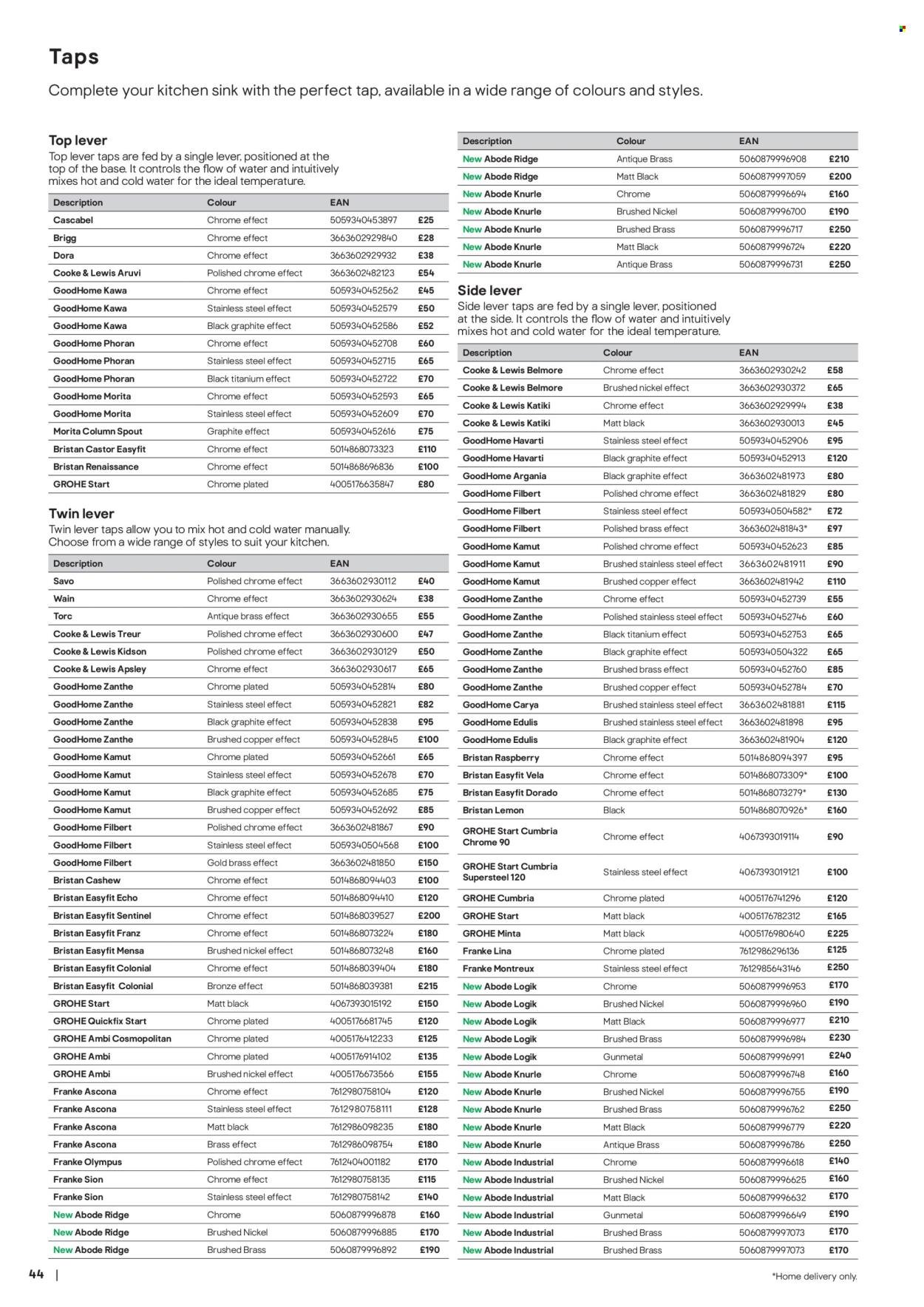 B&Q offer - Kitchens product & cabinetry price list (2026-02-03) | 44