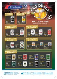 BESTWAY offer - Drinks Express Drinks Express - Exclusive Keg Deals.Available for Scotland depots only