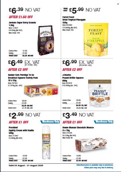 COSTCO offer - From 4 Aug 2025 (2025-08-04 - 2025-08-31) | 16