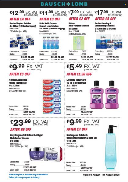 COSTCO offer - From 4 Aug 2025 (2025-08-04 - 2025-08-31) | 19