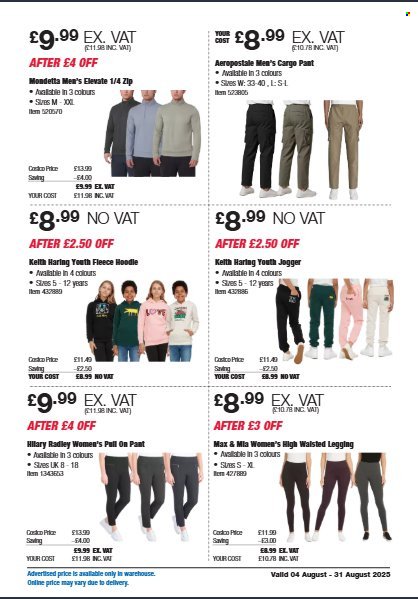 COSTCO offer - From 4 Aug 2025 (2025-08-04 - 2025-08-31) | 9