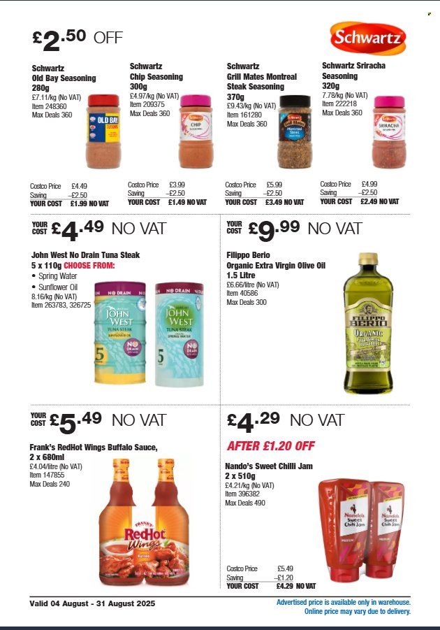 COSTCO offer - From 4 Aug 2025 (2025-08-04 - 2025-08-31) | 10