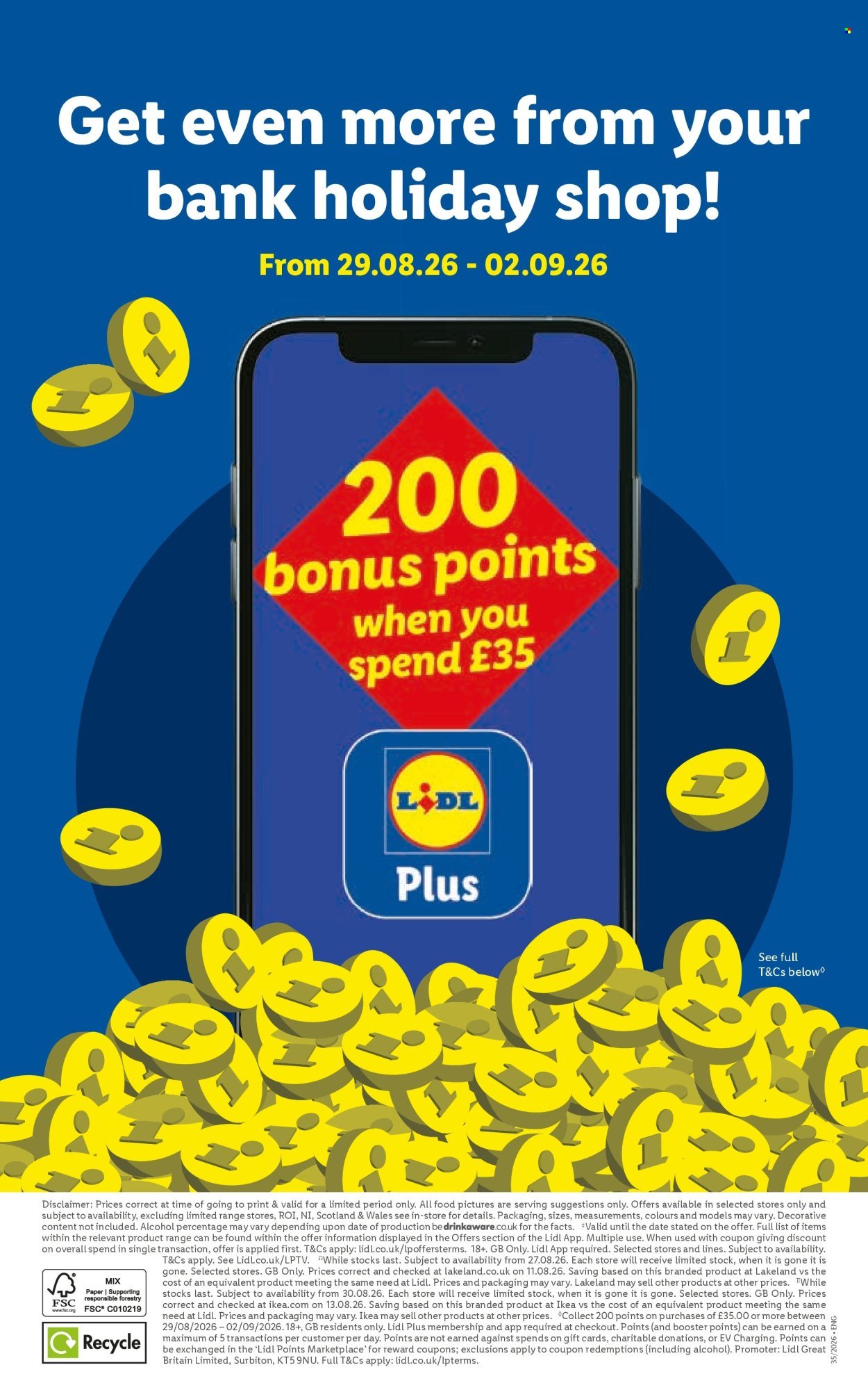 LIDL offer - Local Weekly Leaflet