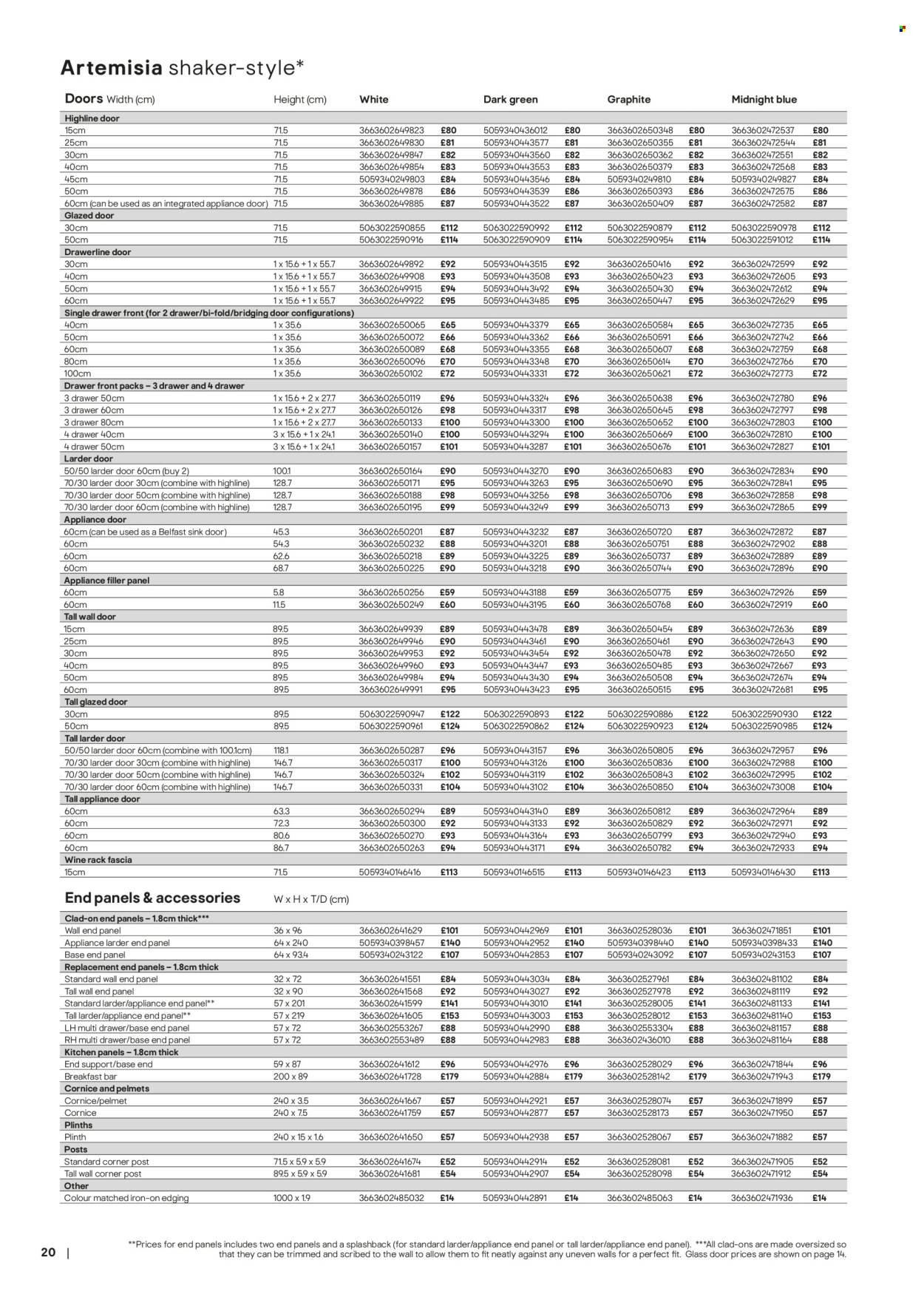 B&Q offer - Kitchens product & cabinetry price list (2026-03-28) | 20