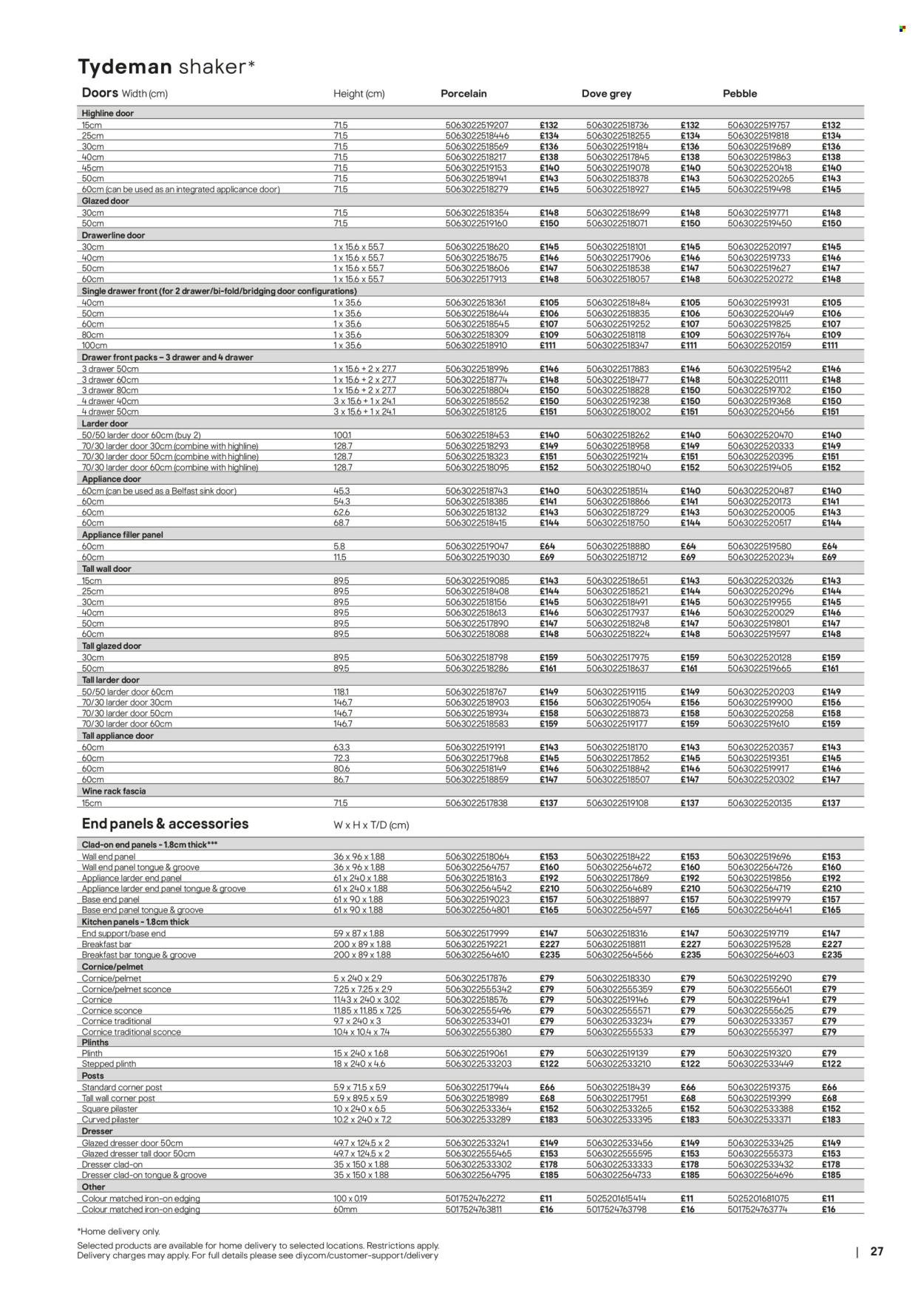 B&Q offer - Kitchens product & cabinetry price list (2026-03-28) | 27