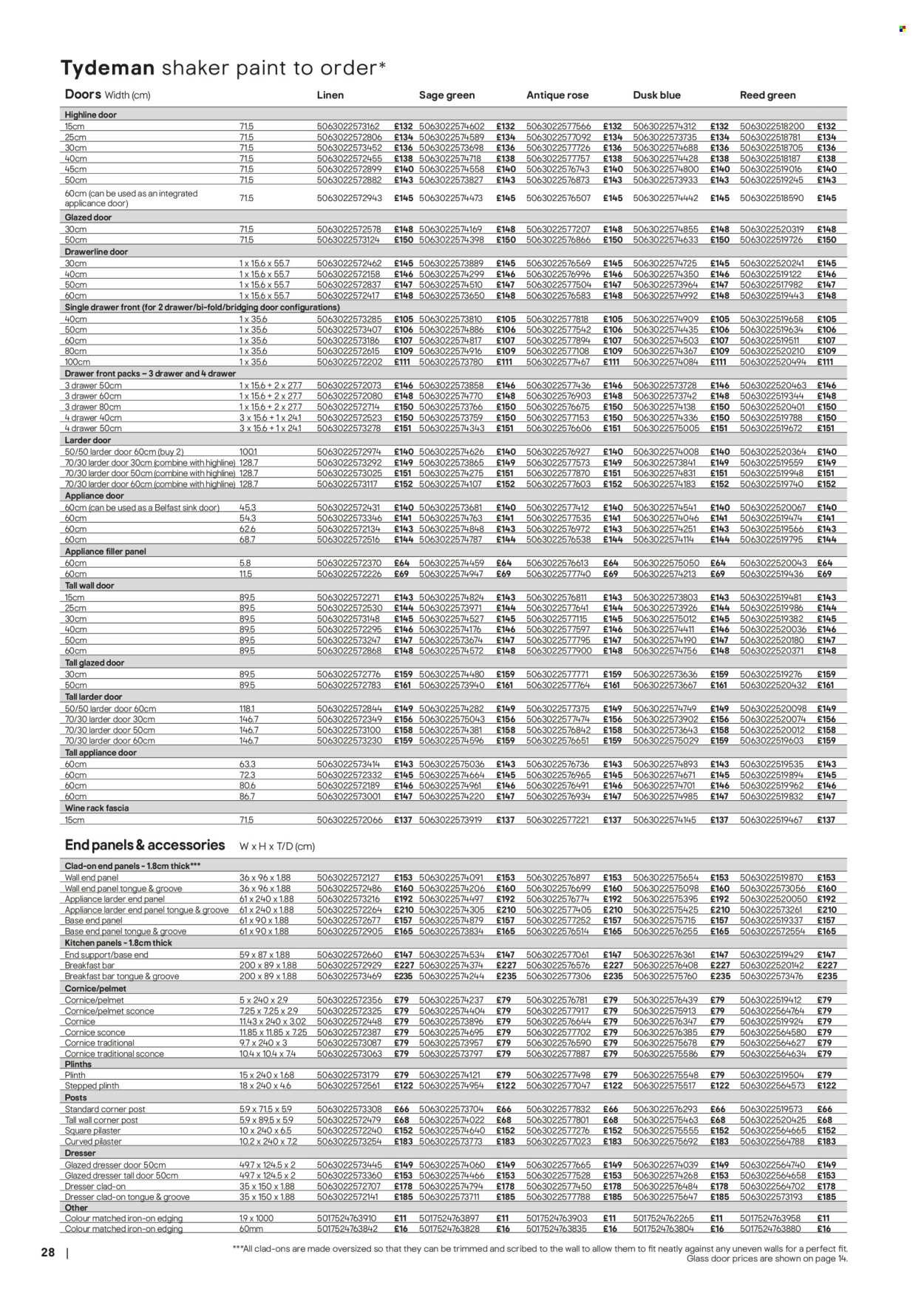 B&Q offer - Kitchens product & cabinetry price list (2026-03-28) | 28