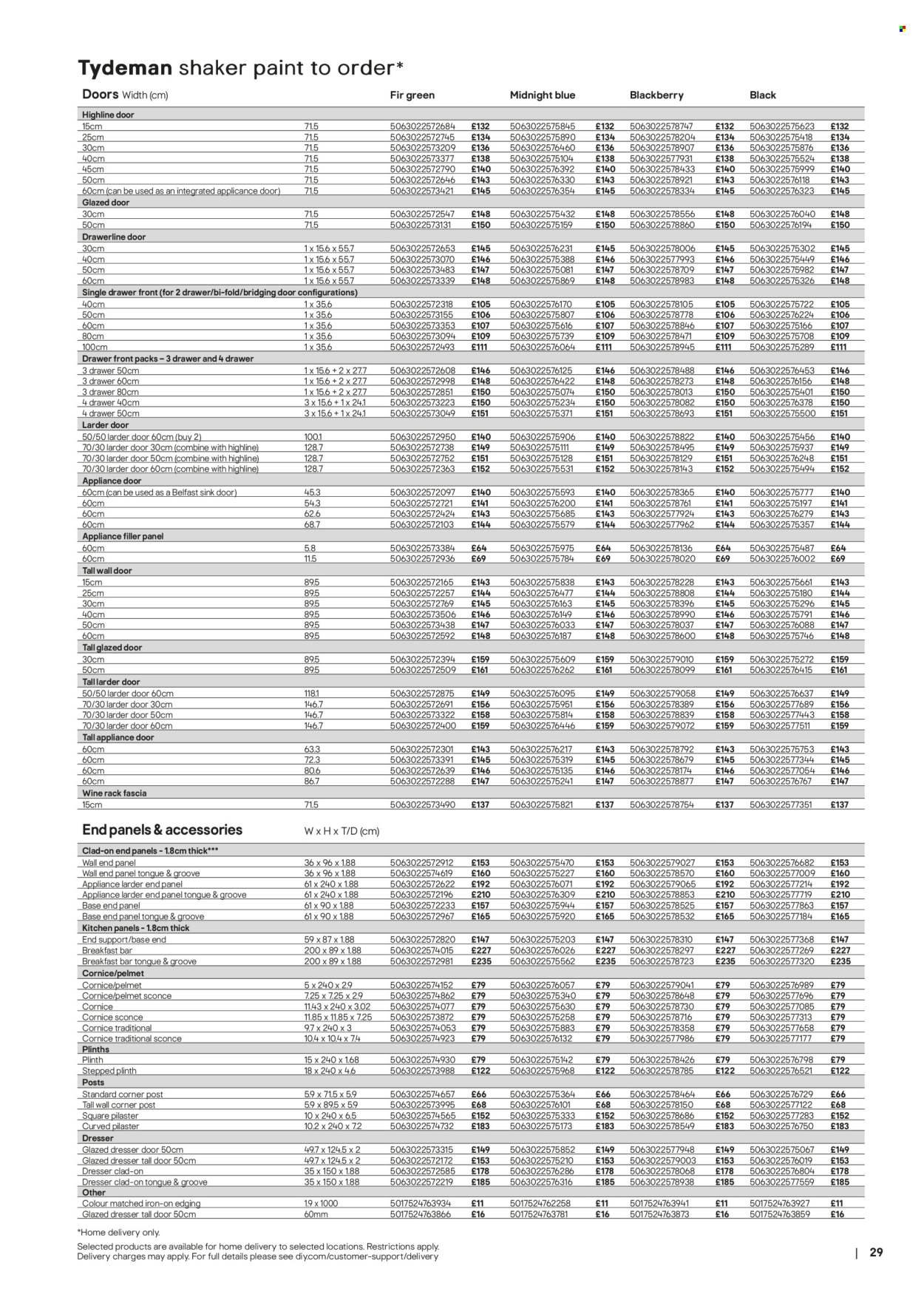 B&Q offer - Kitchens product & cabinetry price list (2026-03-28) | 29