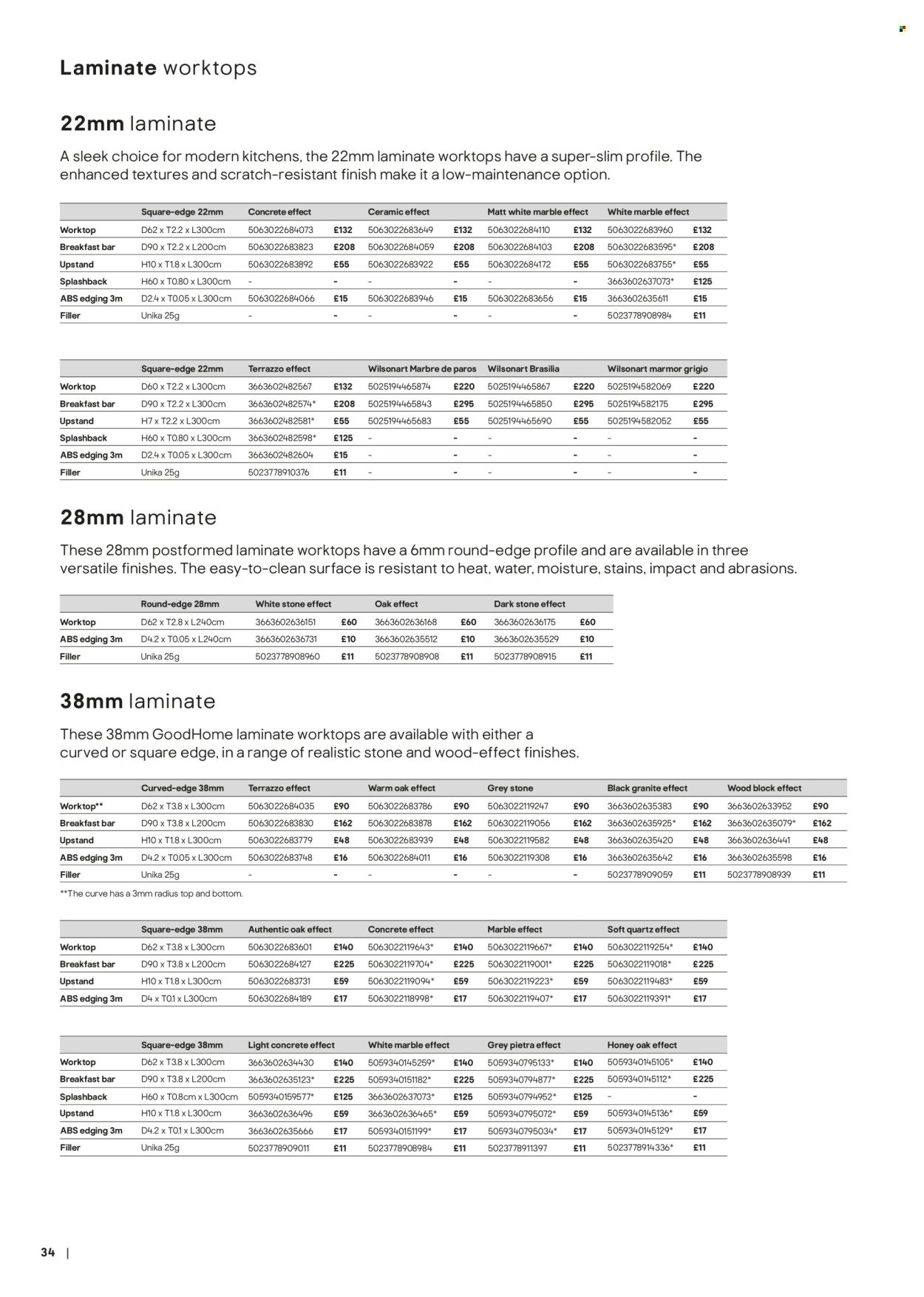 B&Q offer - Kitchens product & cabinetry price list (2026-03-28) | 34