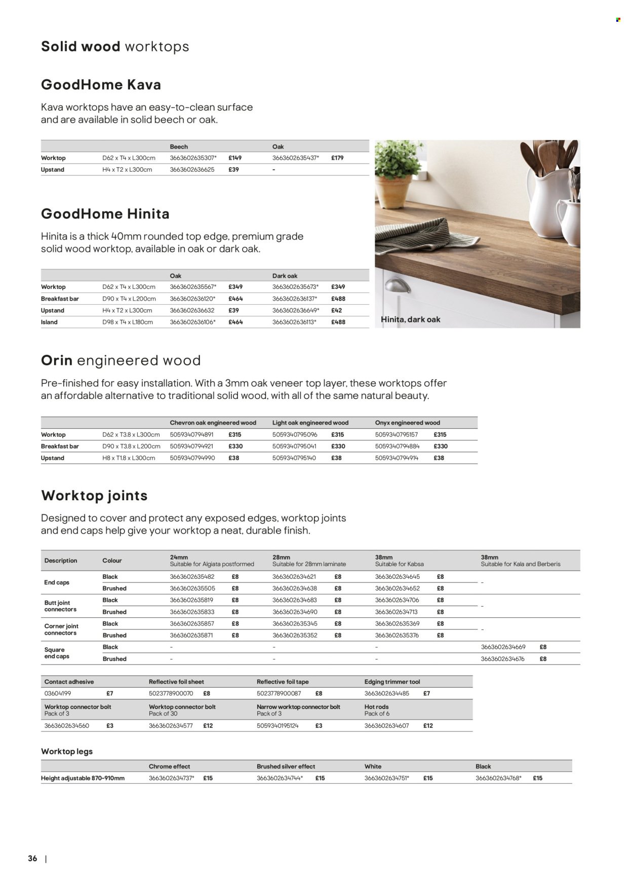 B&Q offer - Kitchens product & cabinetry price list (2026-03-28) | 36