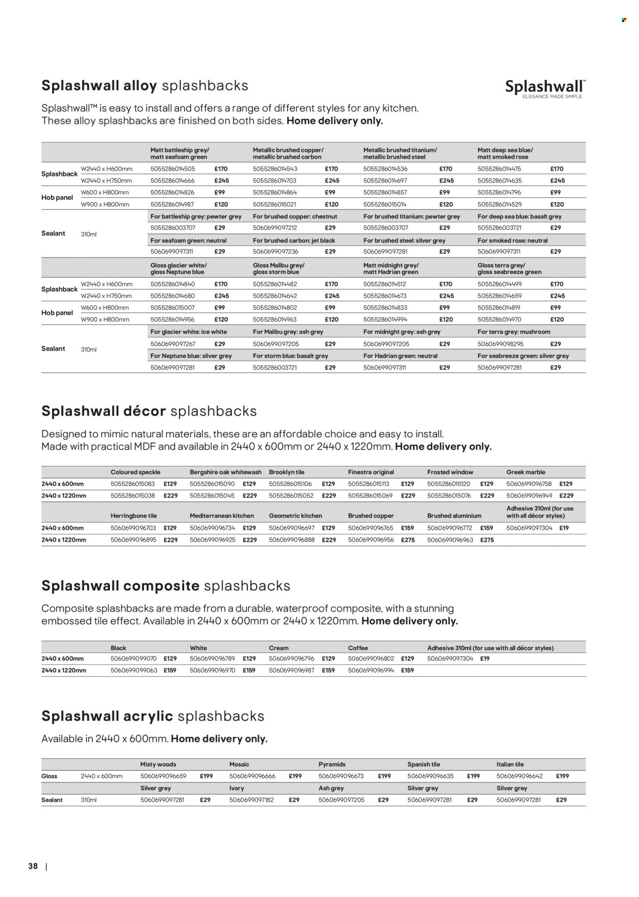 B&Q offer - Kitchens product & cabinetry price list (2026-03-28) | 38