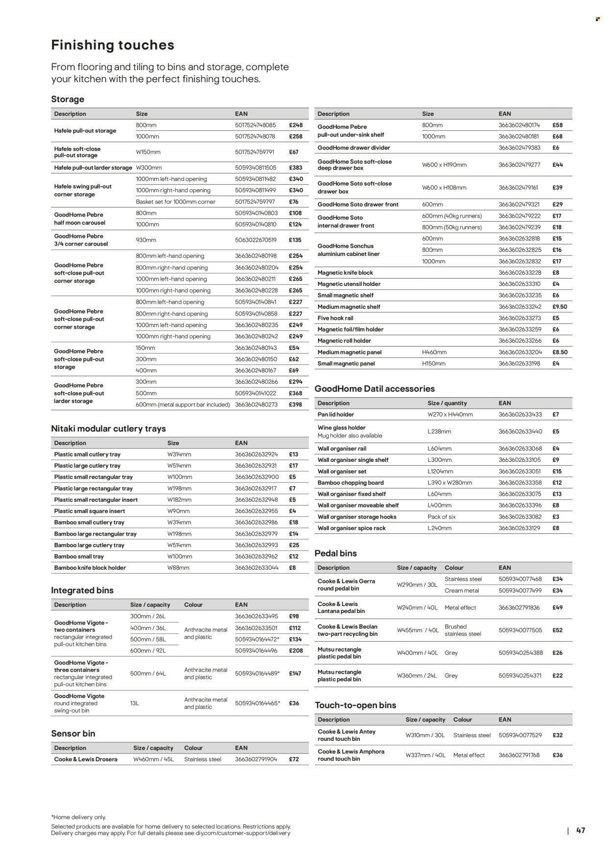 B&Q offer - Kitchens product & cabinetry price list (2026-03-28) | 47