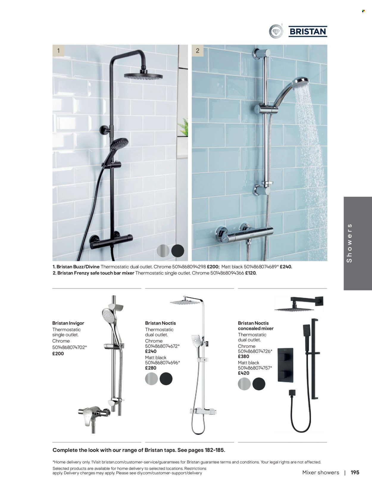 B&Q offer - Bathroom collections