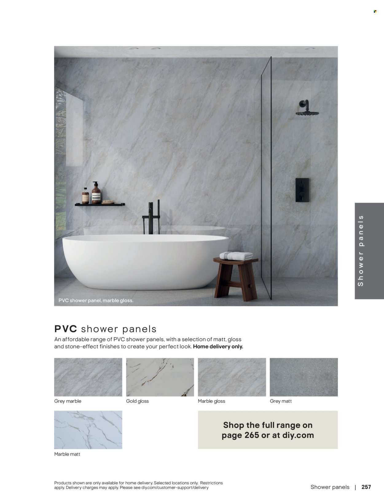B&Q offer - Bathroom collections