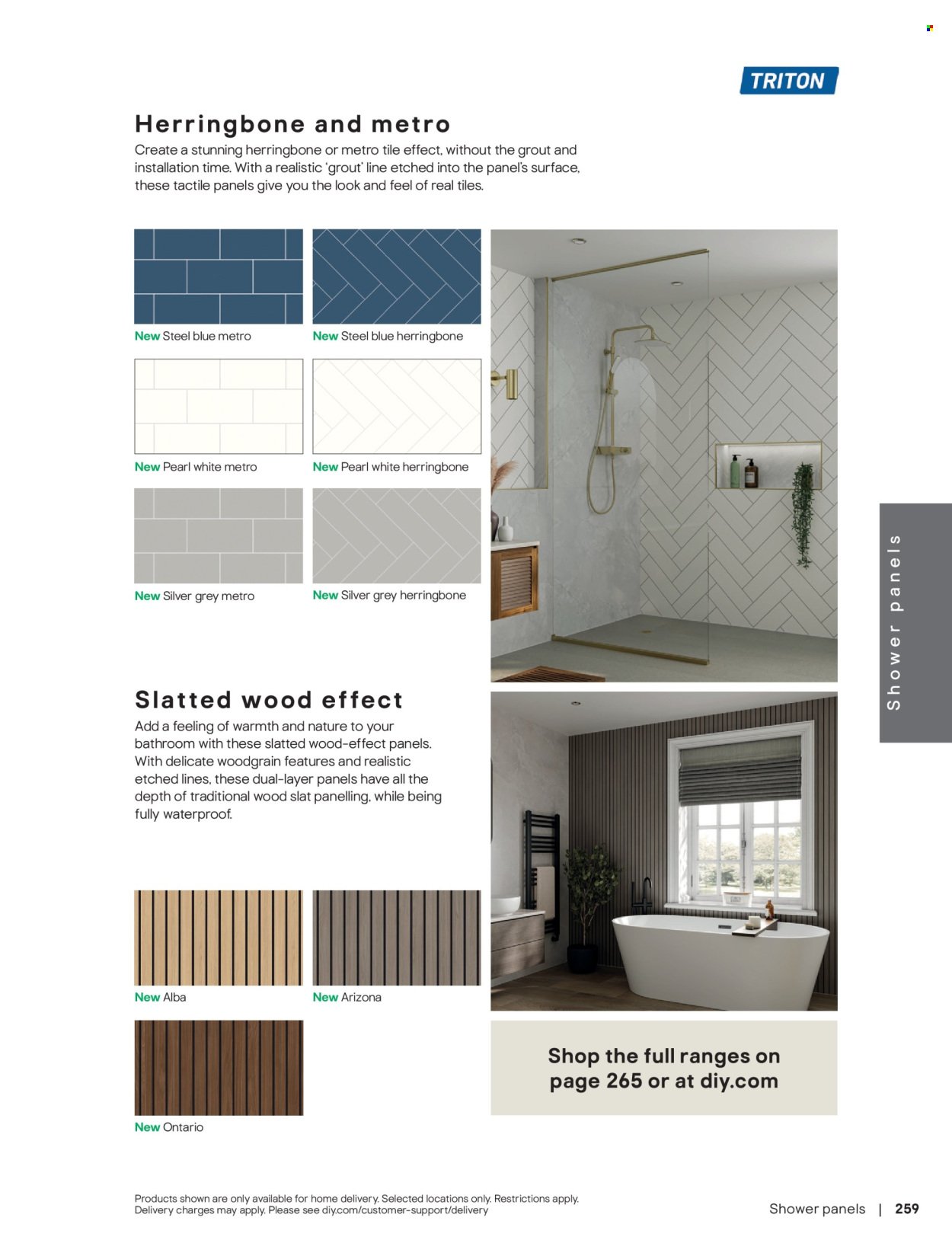 B&Q offer - Bathroom collections