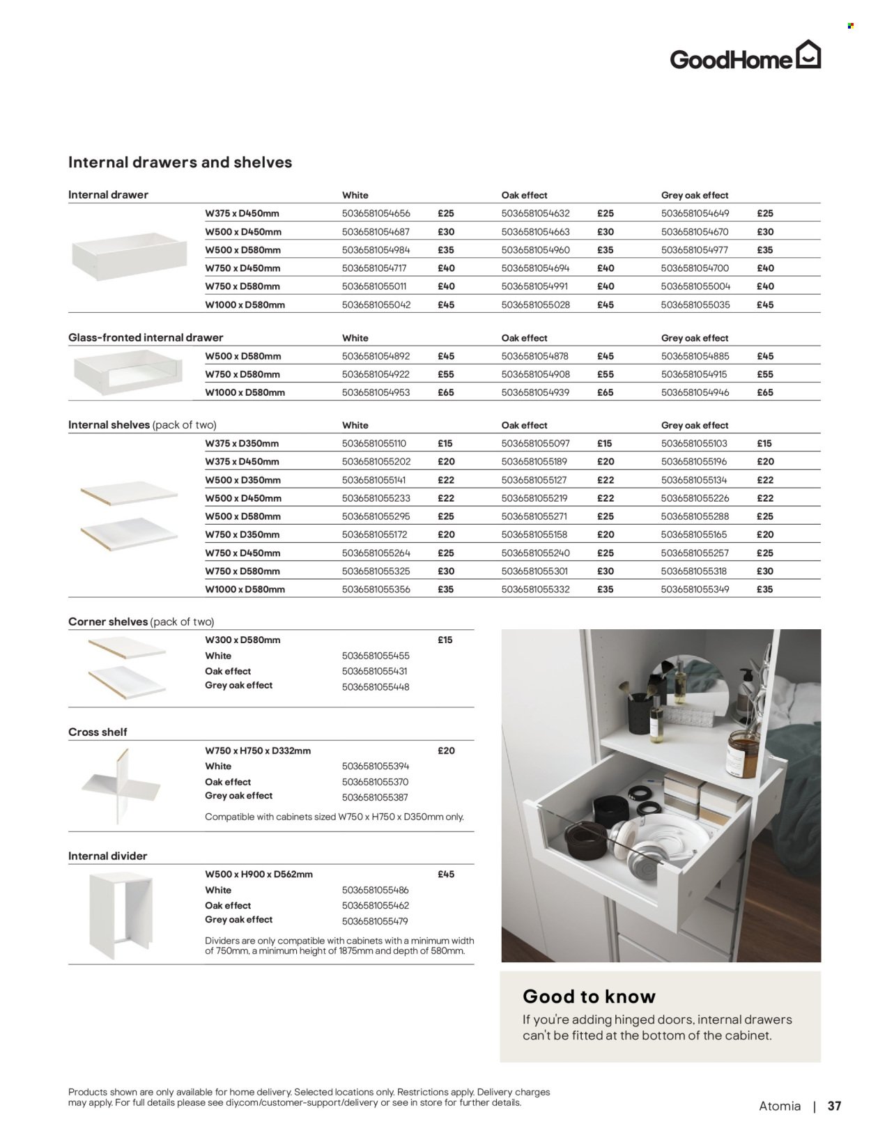 B&Q offer - Furniture & storage