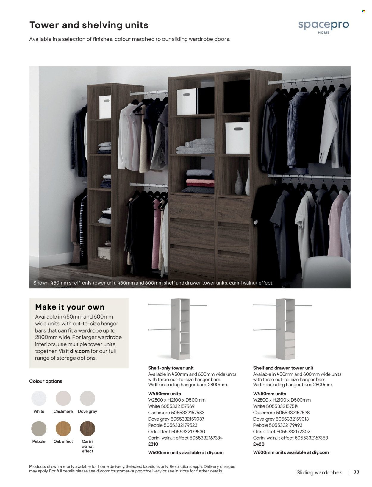 B&Q offer - Furniture & storage