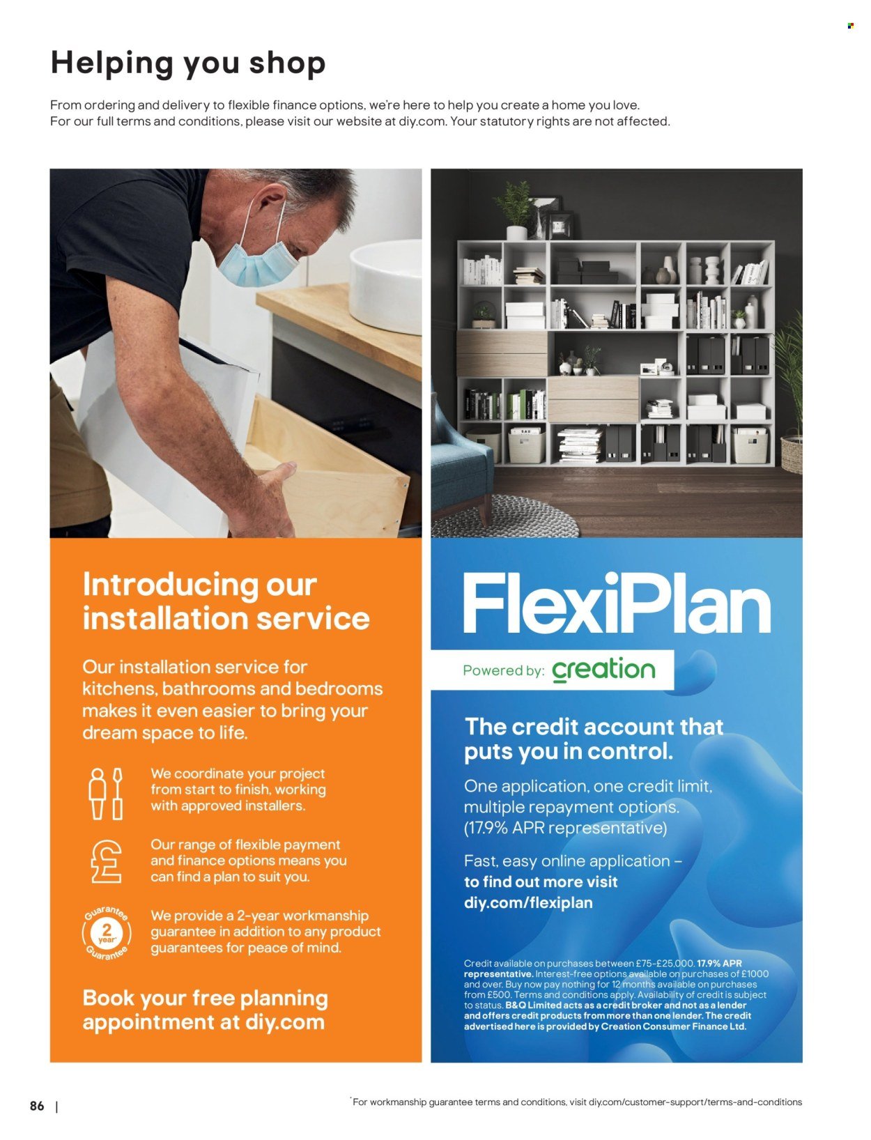 B&Q offer - Furniture & storage