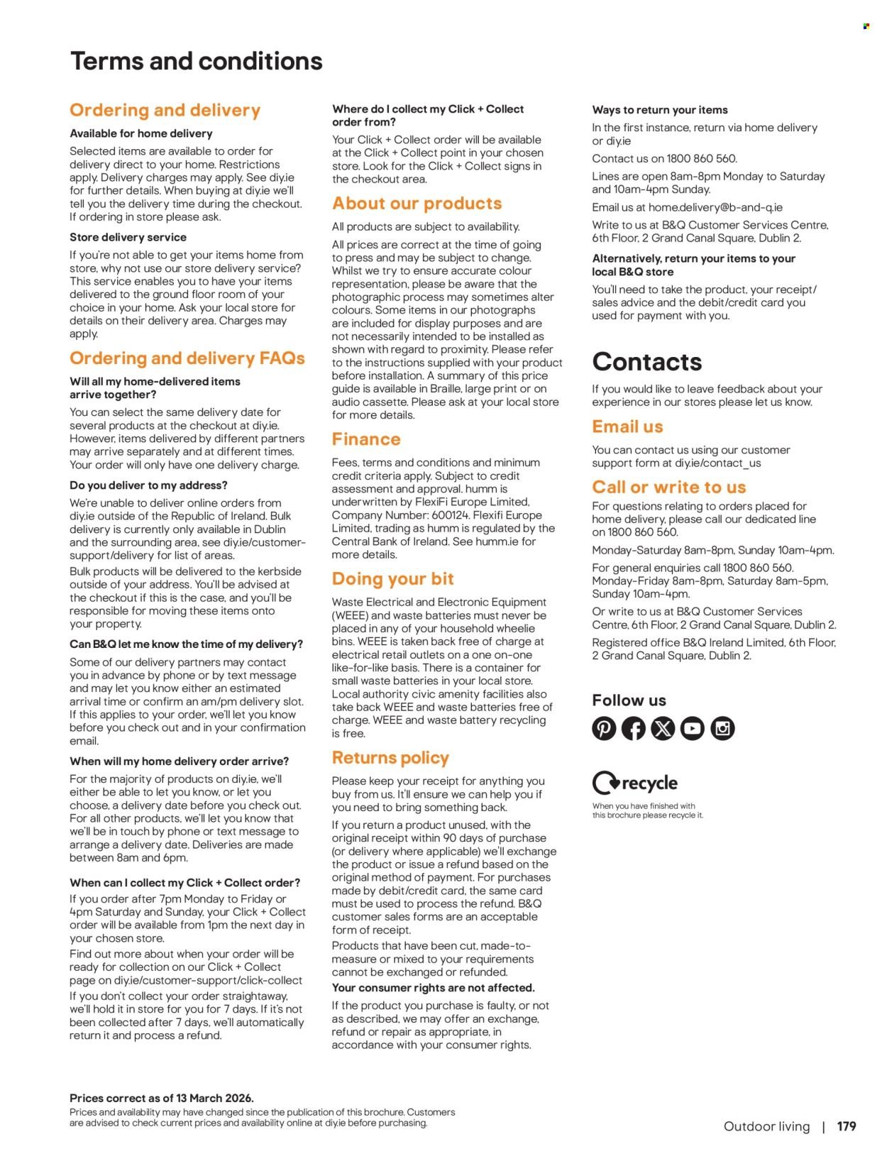 B&Q offer - Outdoors (2026-03-23) | 179