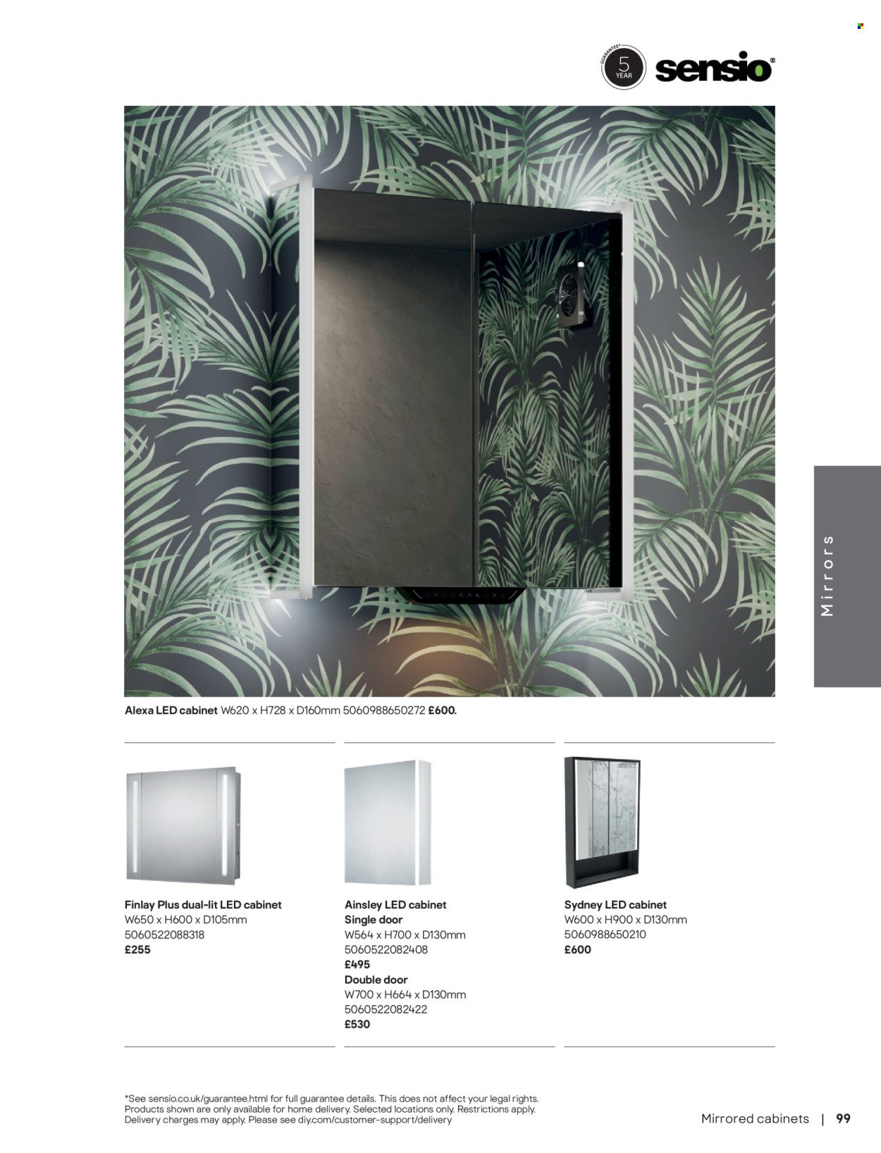 B&Q offer - Bathroom collections