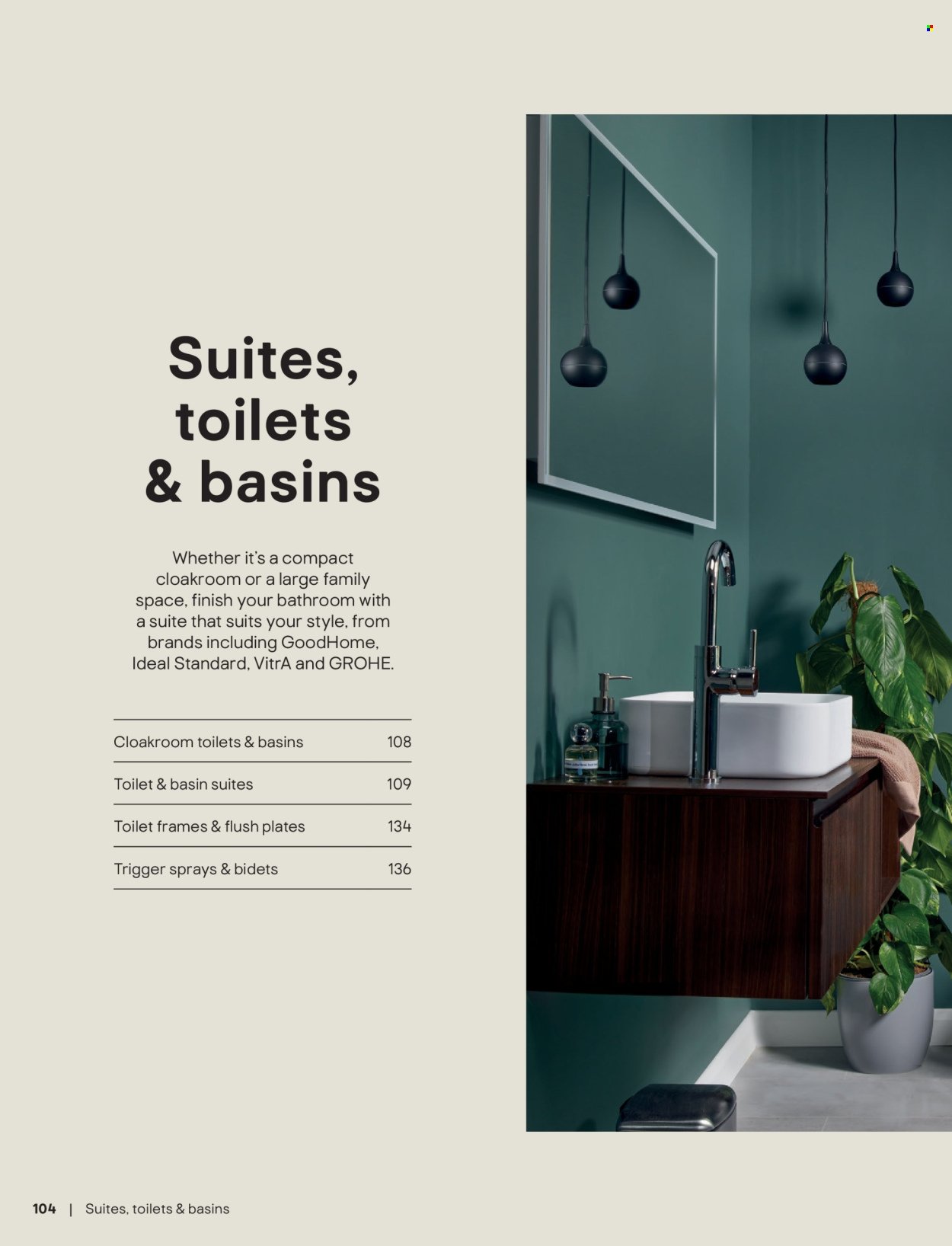 B&Q offer - Bathroom collections
