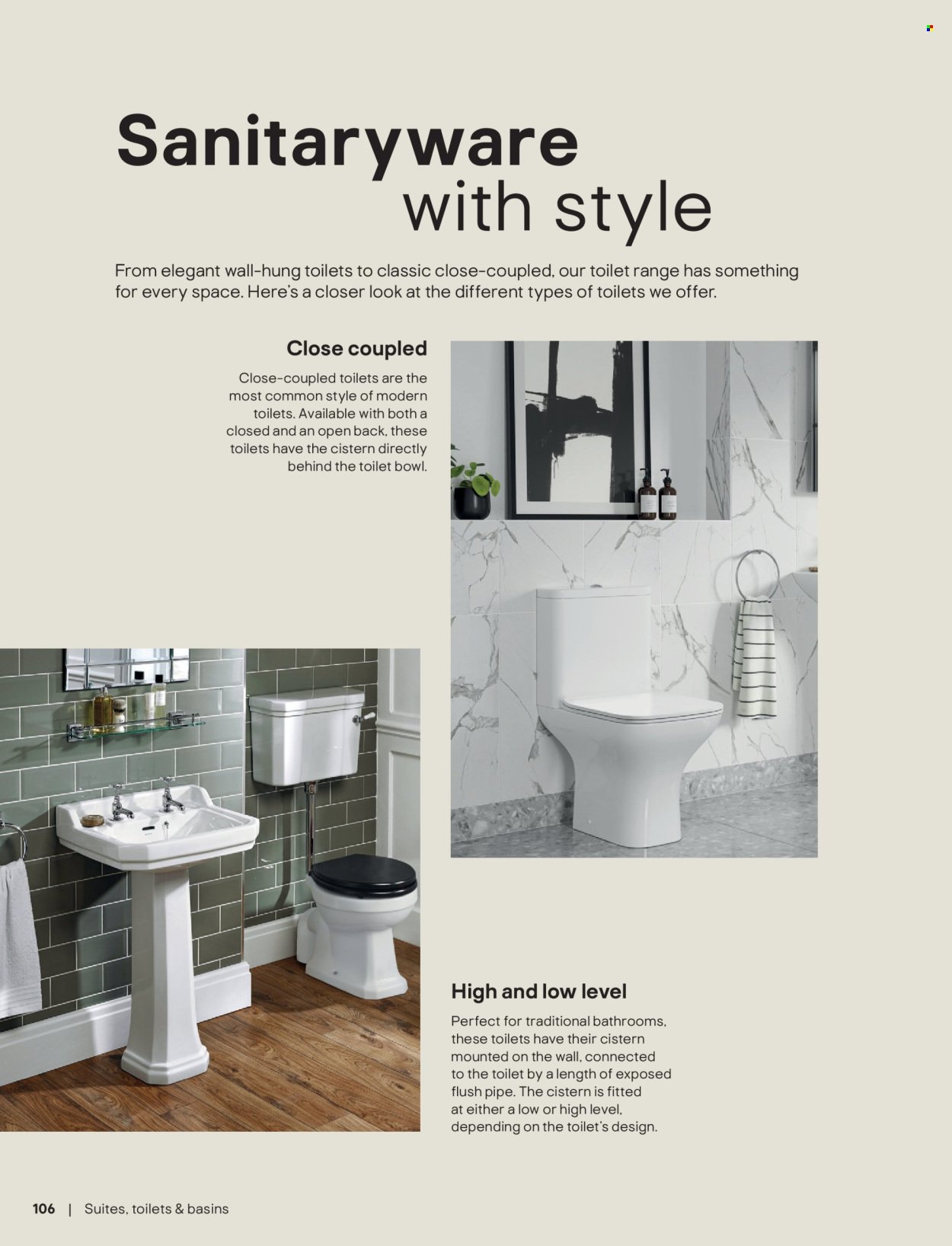 B&Q offer - Bathroom collections